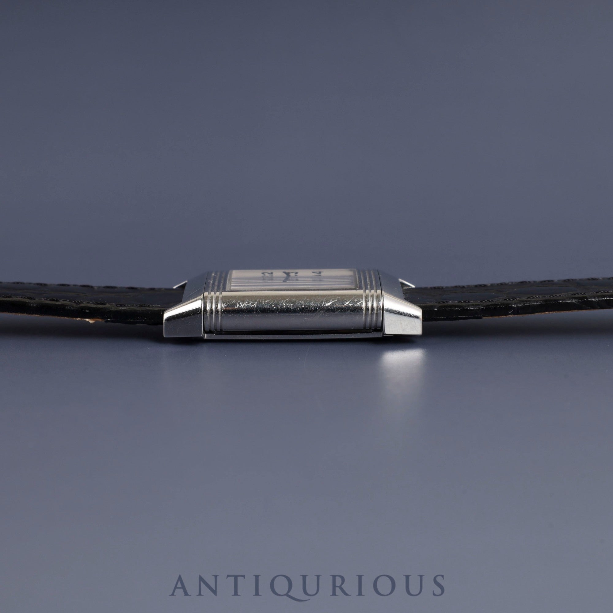 ジャガー・ルクルト レベルソ レディ 260.8.86 Cal.846/1 手巻き SS 革 純正バックル(SS) シルバー文字盤 純正革替えベルト オーバーホール済み ※ケース裏彫りあり