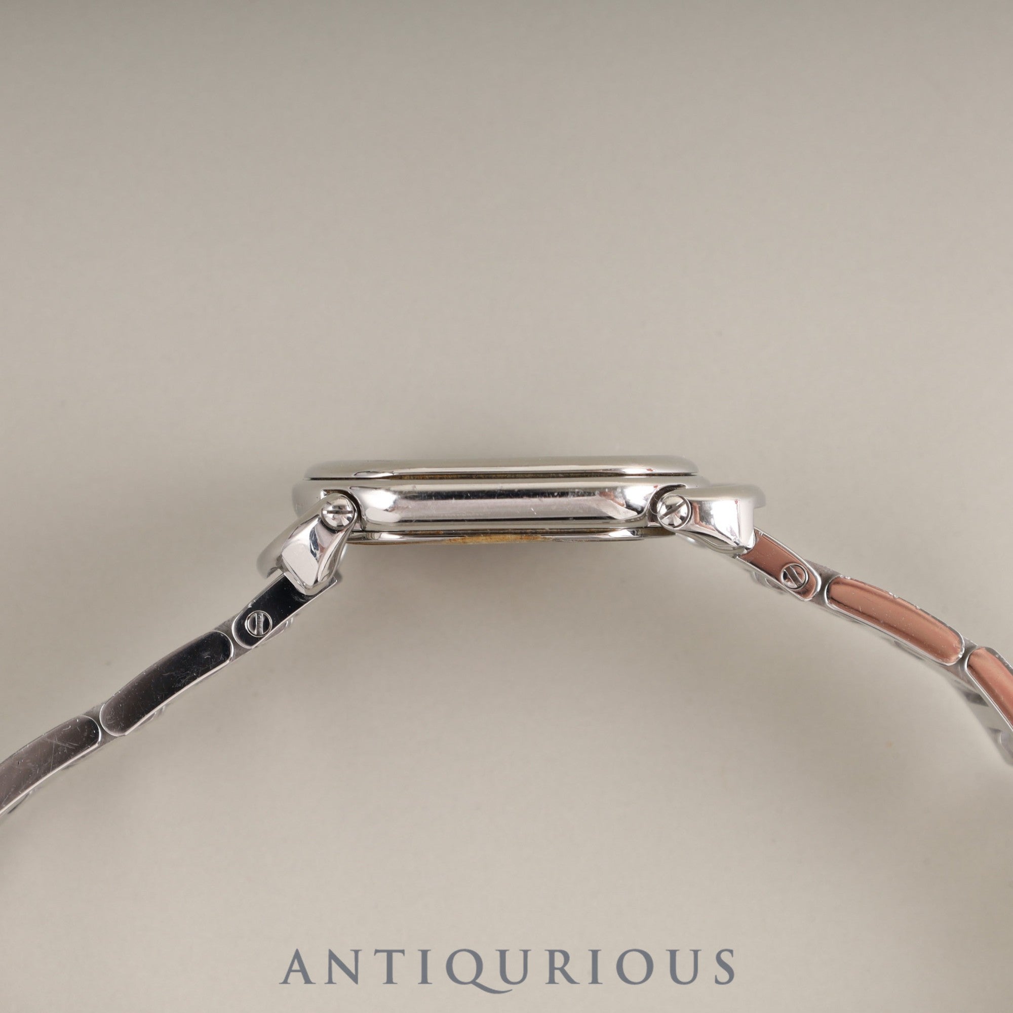 Hermes Rally RA1.210.231 / 3777 Quartz Cal.976.001 SS SS Gray Dial Box Booklet Warranty (1999) Overhauled