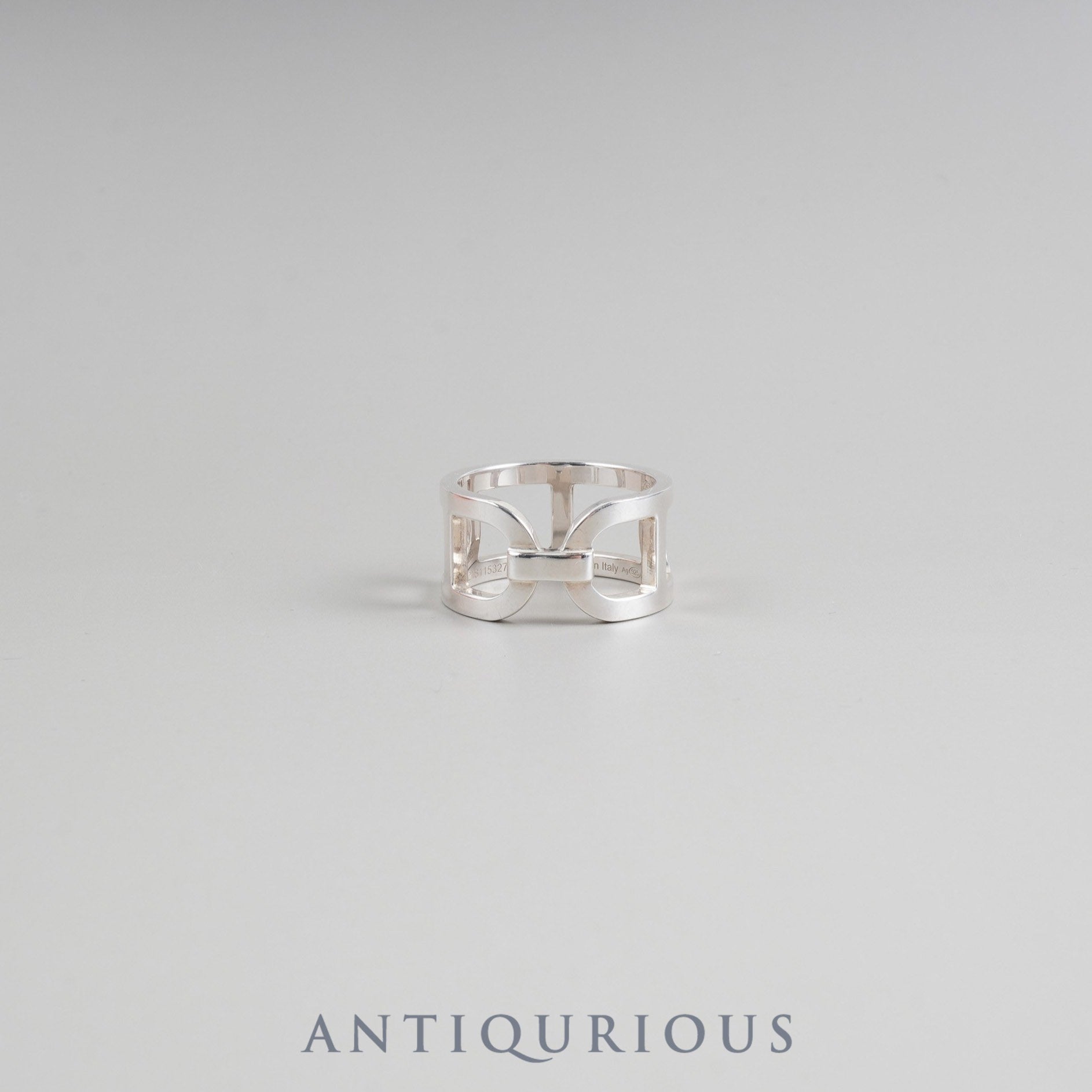 Hermes Ring Ever Chaine d'Ancre SV925 #55 Box 21 Years