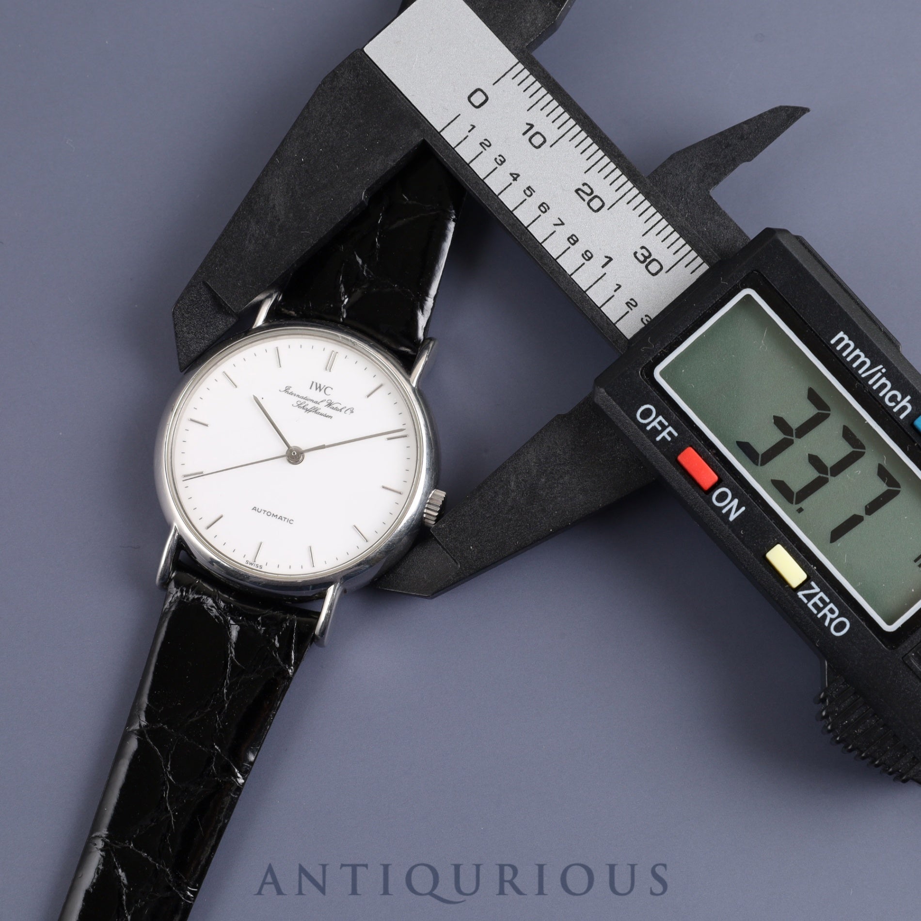 IWC ポートフィノ IW351403 自動巻き SS 革 社外尾錠(SS)ホワイト文字盤 オーバーホール済み アイダブリュシー
