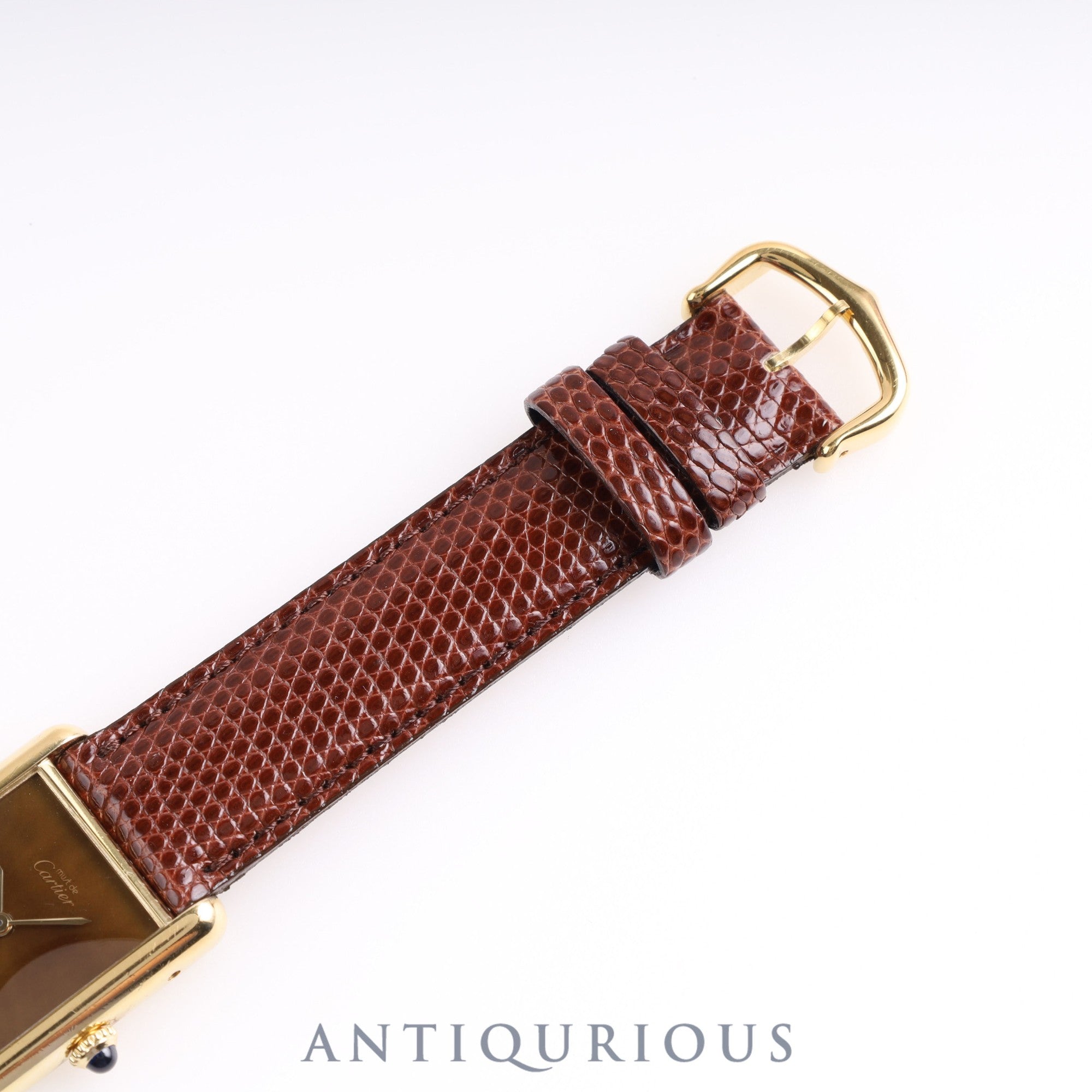Cartier Must Tank LM Manual winding Genuine buckle Mahogany dial Box Cartier boutique complete service