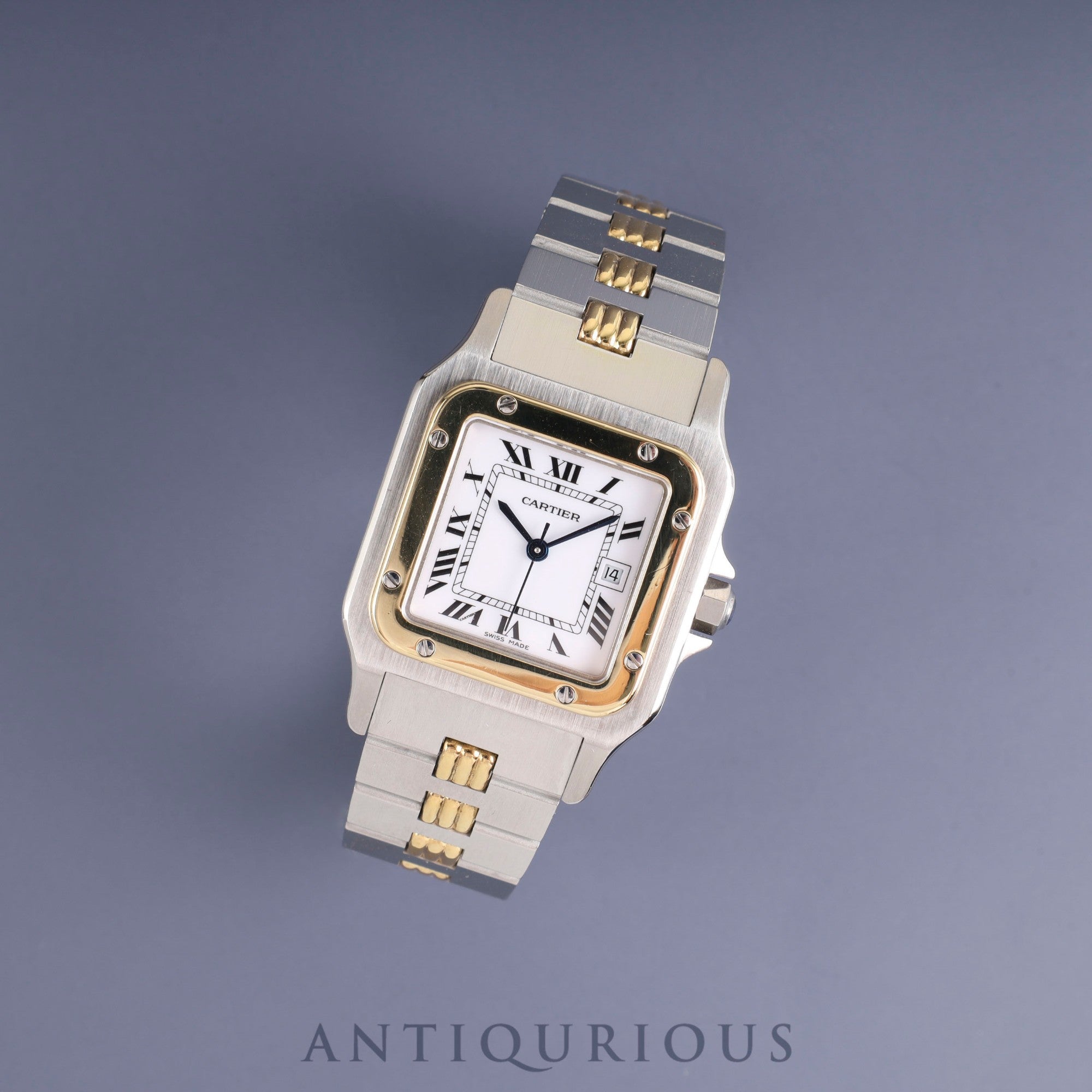 カルティエ サントス ガルベ LM 2961 自動巻き SS/YG SS/YG ホワイトローマン文字盤 カルティエブティックにてコンプリートサービス(フルメンテナンス)済み