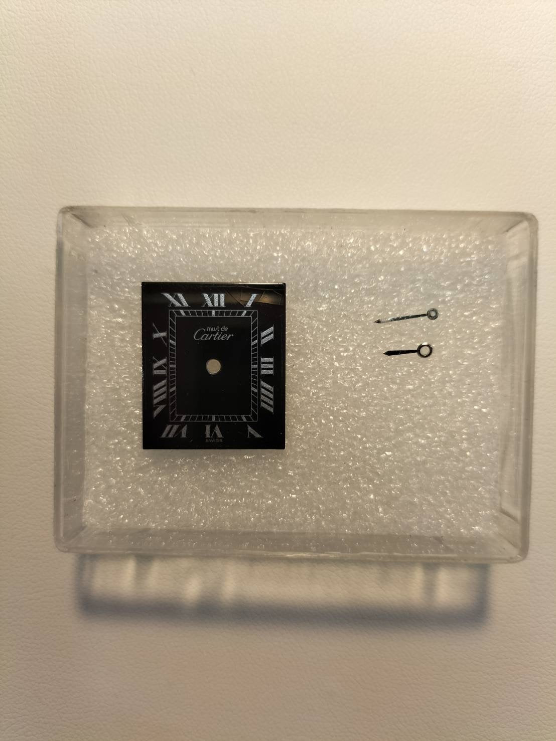 カルティエ マストタンク LM 手巻き Cal.78-1 SV925 革 純正尾錠(GP) ブラックローマン文字盤 オーバーホール済み