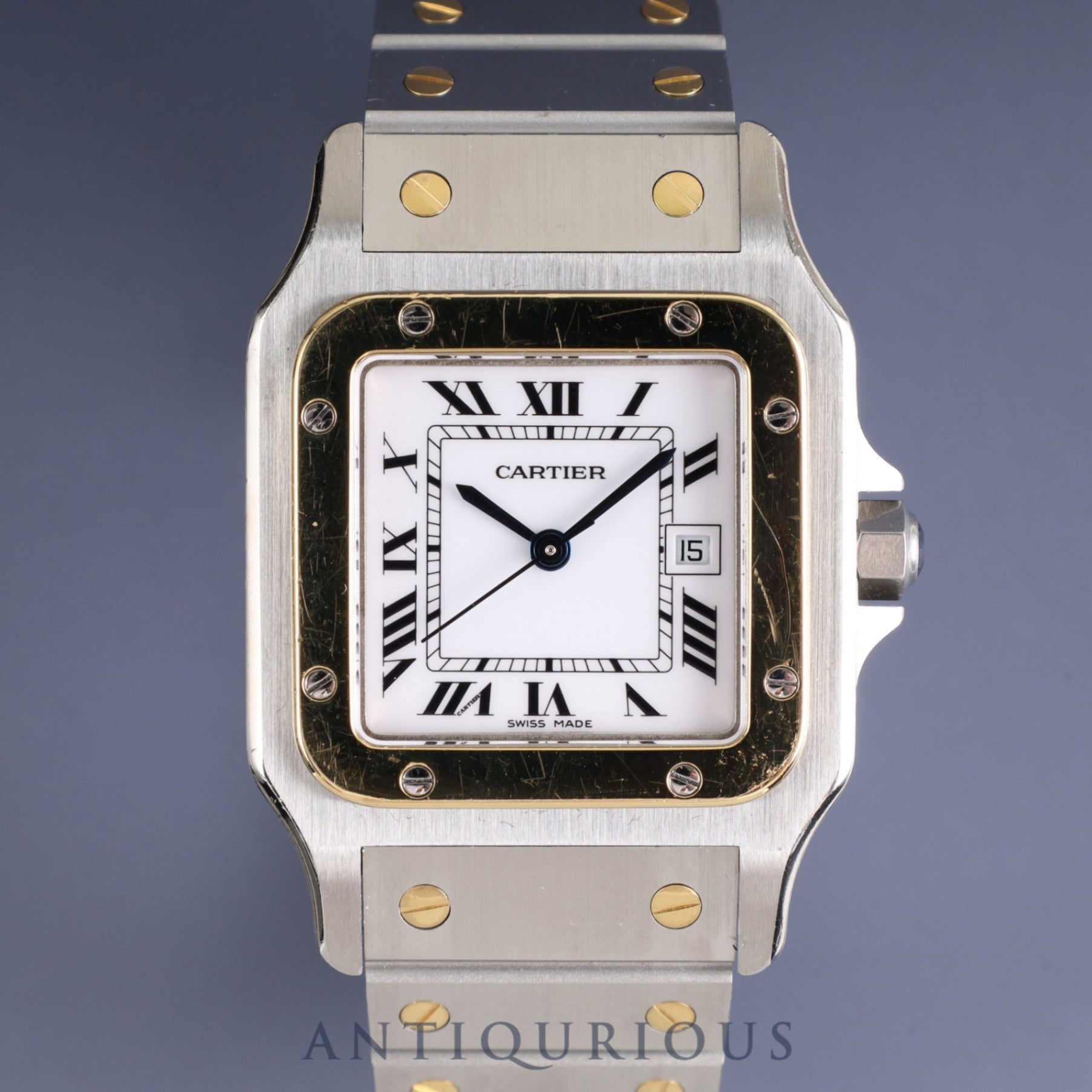Cartier Santos Galbee LM 2961 Automatic SS/YG SS/YG White Roman dial Complete service (full maintenance) completed at Cartier boutique