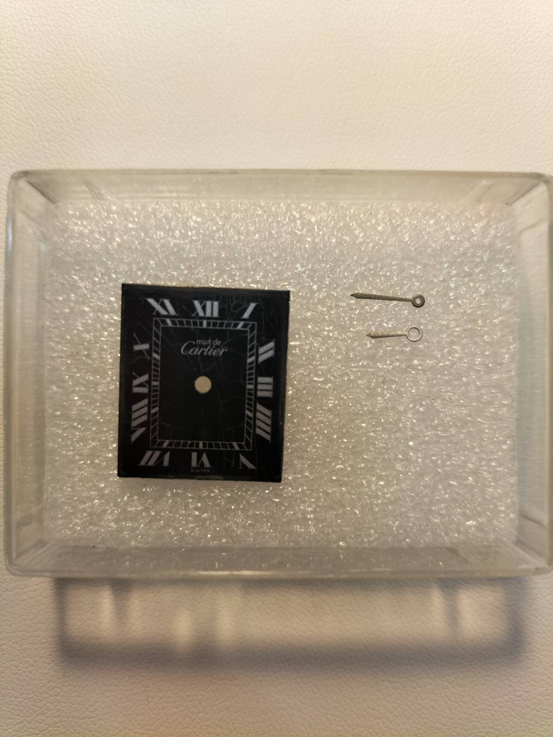 カルティエ マストタンク LM 手巻き Cal.78-1 SV925 革 純正ピンバックル(GP) ブラックローマン文字盤(SWISS MADE表記)新品仕上げ済み カルティエブティックにてコンプリートサービス済み