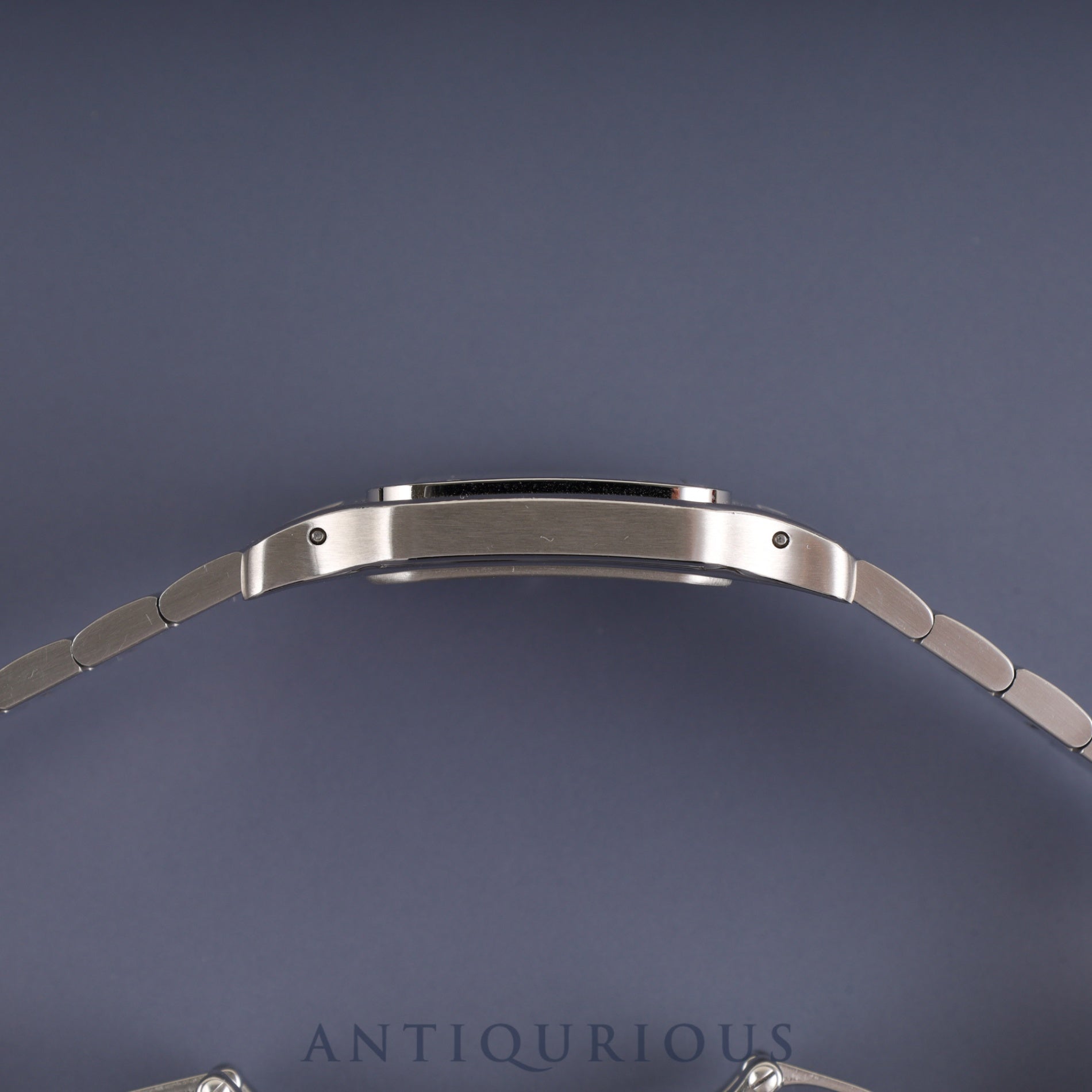 Cartier Santos Galbee LM W20060D6 / 1564 Quartz Cal. 687 Stainless Steel White Roman Dial Repair Certificate (2024) Overhauled and Serviced at a Cartier Boutique