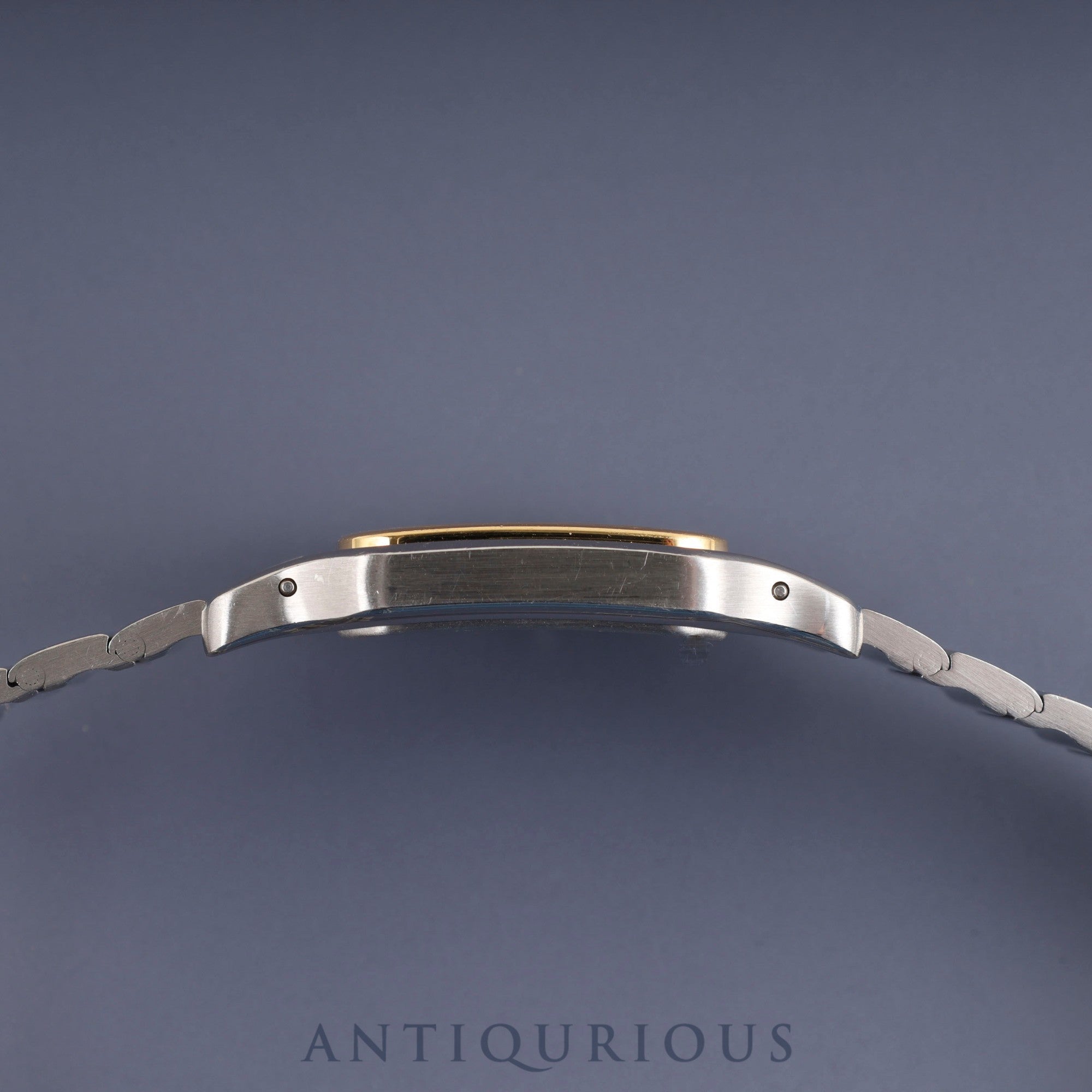 Cartier Santos Galbee LM W20030C4 / 1566 Quartz Cal.87 Stainless Steel/Yellow Gold with Gray Dial, Overhauled