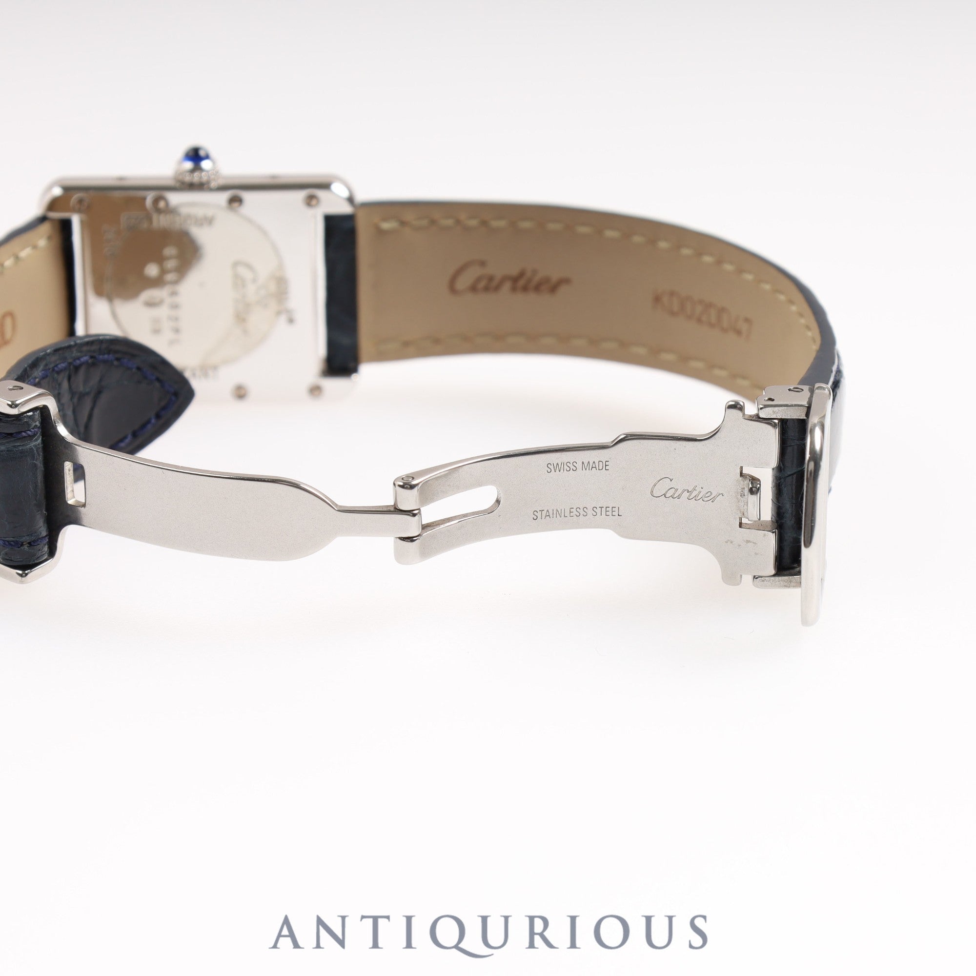 Cartier Must Tank MM QZ Silver Roman Box