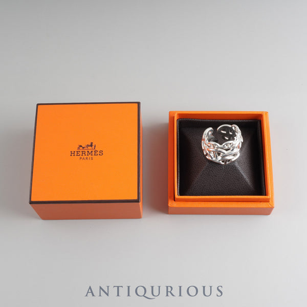 Hermes Ring Chaine d'Ancre Anchaine GM SV925 #59 Box 22 Years