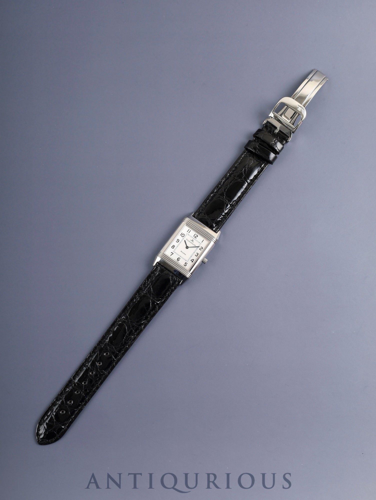 ジャガー・ルクルト レベルソ クラシック 250.8.86 / 250.840.862 手巻き Cal.864/1 SS 革 純正Dバックル(SS)シルバーアラビア文字盤 オーバーホール済み