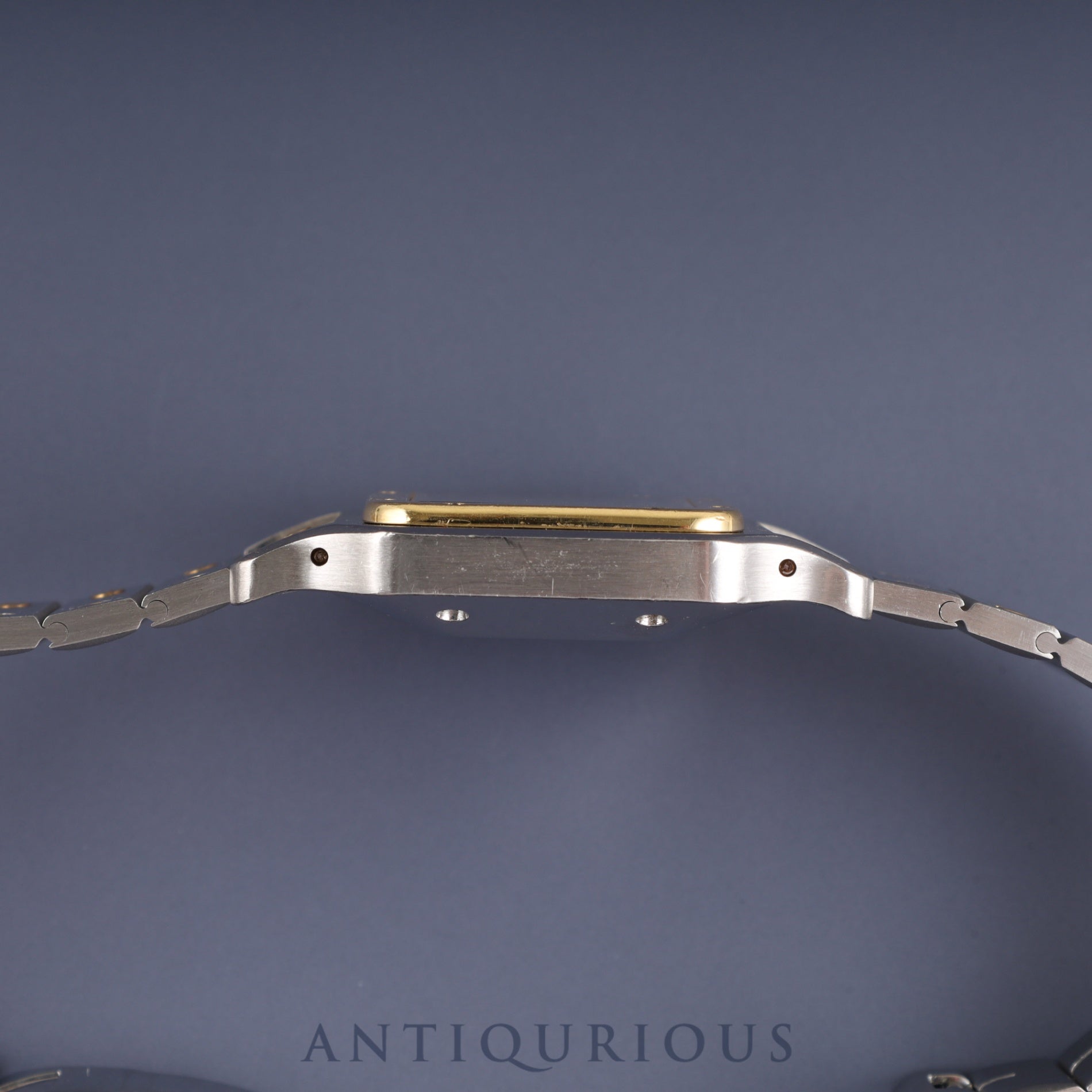 Cartier Santos Cale LM AC23.80GR OR0.750GR 4.05GR/2961 Automatic Caliber 2671 Stainless Steel/Yellow Gold White Roman Dial Overhauled