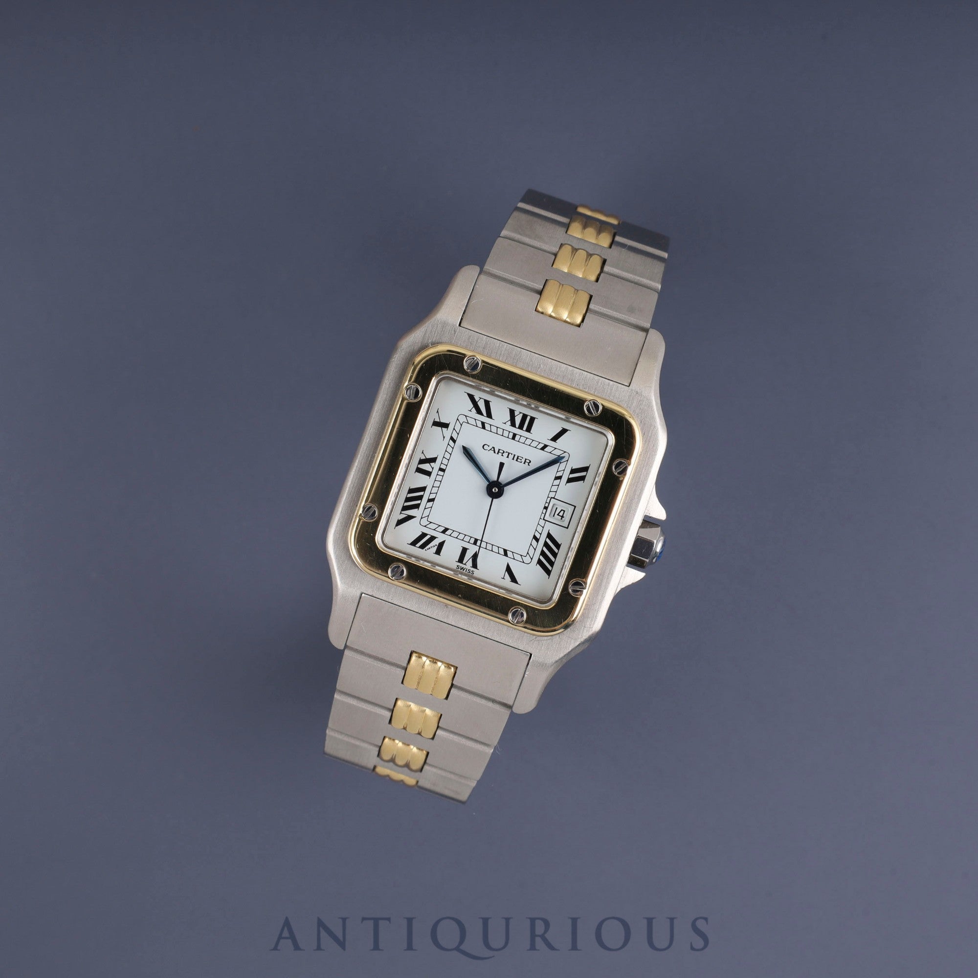 カルティエ サントス ガルベ LM 2961 自動巻き Cal.- SS/YG  SS/YG ホワイトローマン文字盤 オーバーホール済み