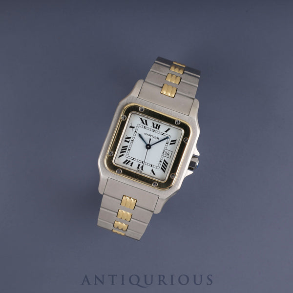カルティエ サントス ガルベ LM 2961 自動巻き Cal.- SS/YG  SS/YG ホワイトローマン文字盤 オーバーホール済み