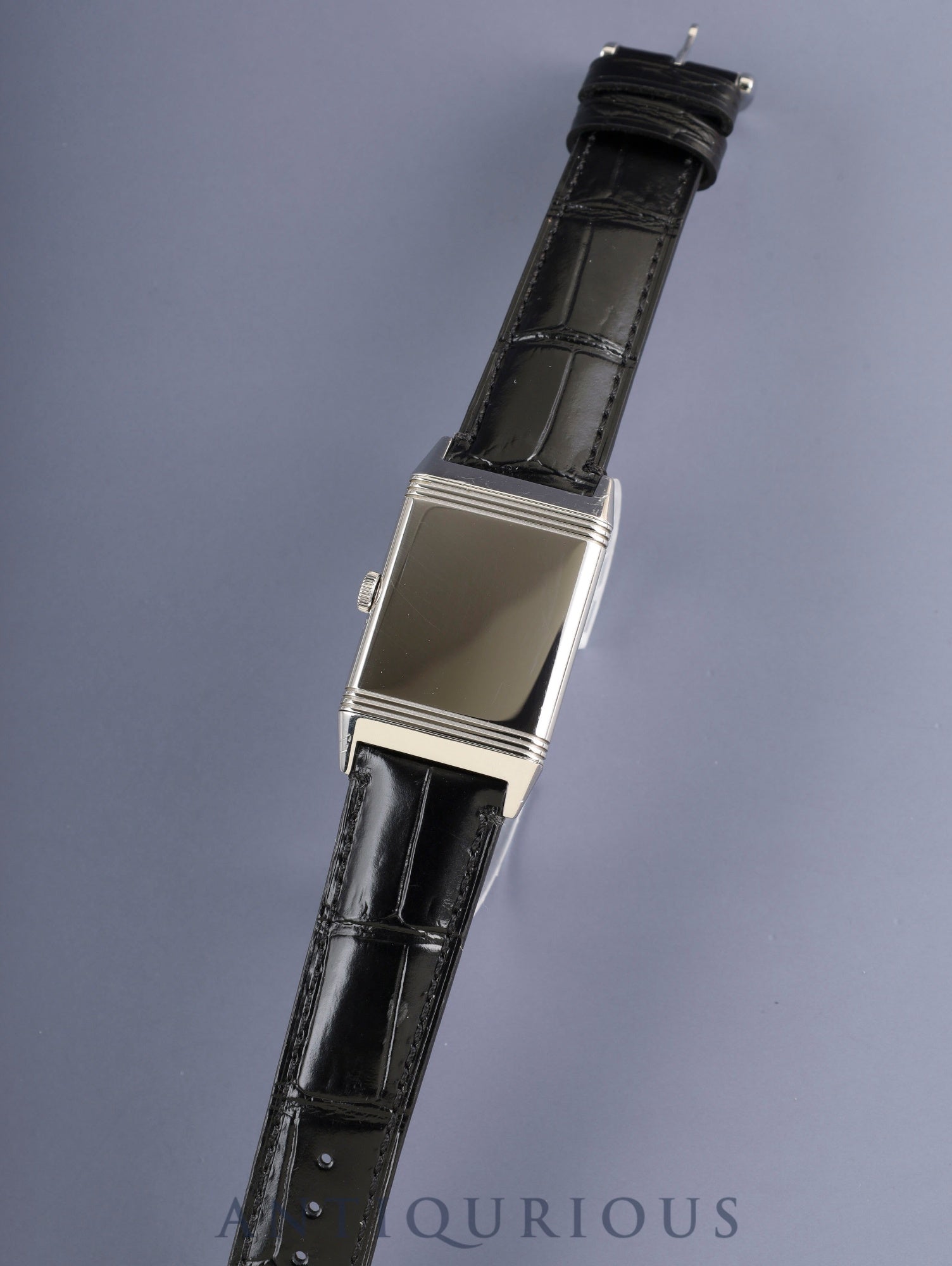 ジャガー・ルクルト グランド レベルソ ウルトラ スリム Q2788520/277.8.62 手巻き Cal.822 SS 革 純正ピンバックル(SS)シルバーアラビア文字盤 箱 保証書(2014年) 冊子 オーバーホール済み