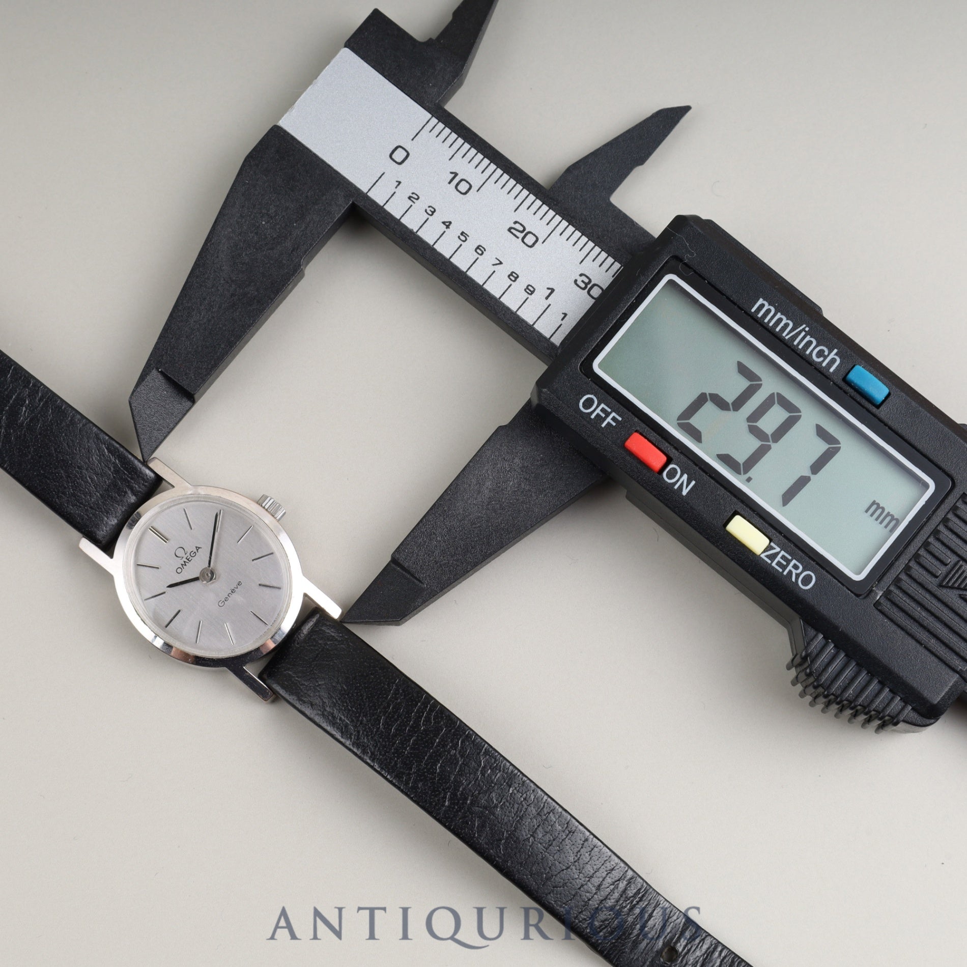 オメガ ジュネーブ 5110411 手巻き SS 純正革ベルト 純正尾錠(SS) シルバー文字盤 オーバーホール済み
