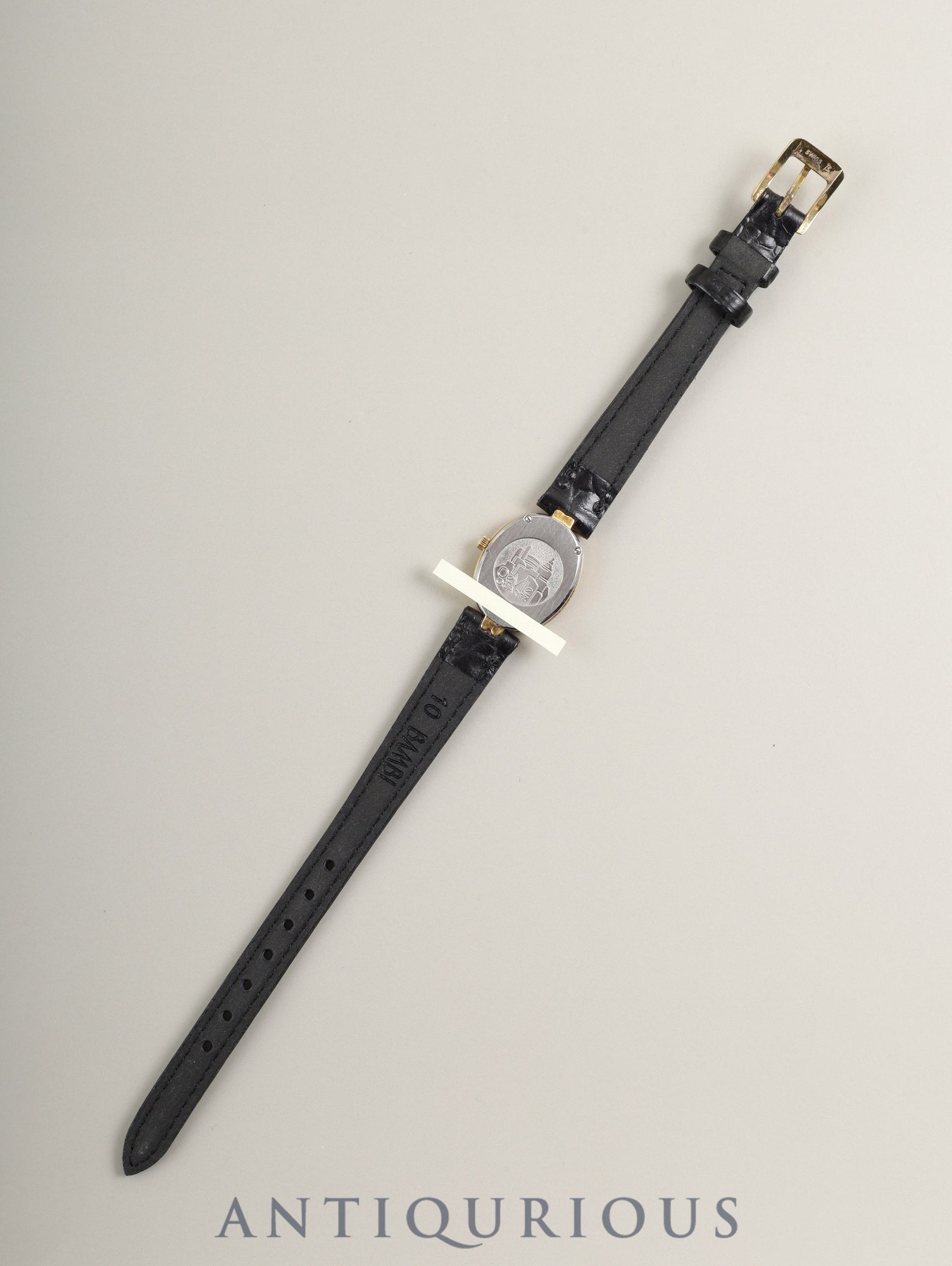 オメガ デ・ヴィル 595.0069 クォーツ Cal.1450 SS/GP 革 純正尾錠(GP)ホワイト文字盤 オーバーホール済み