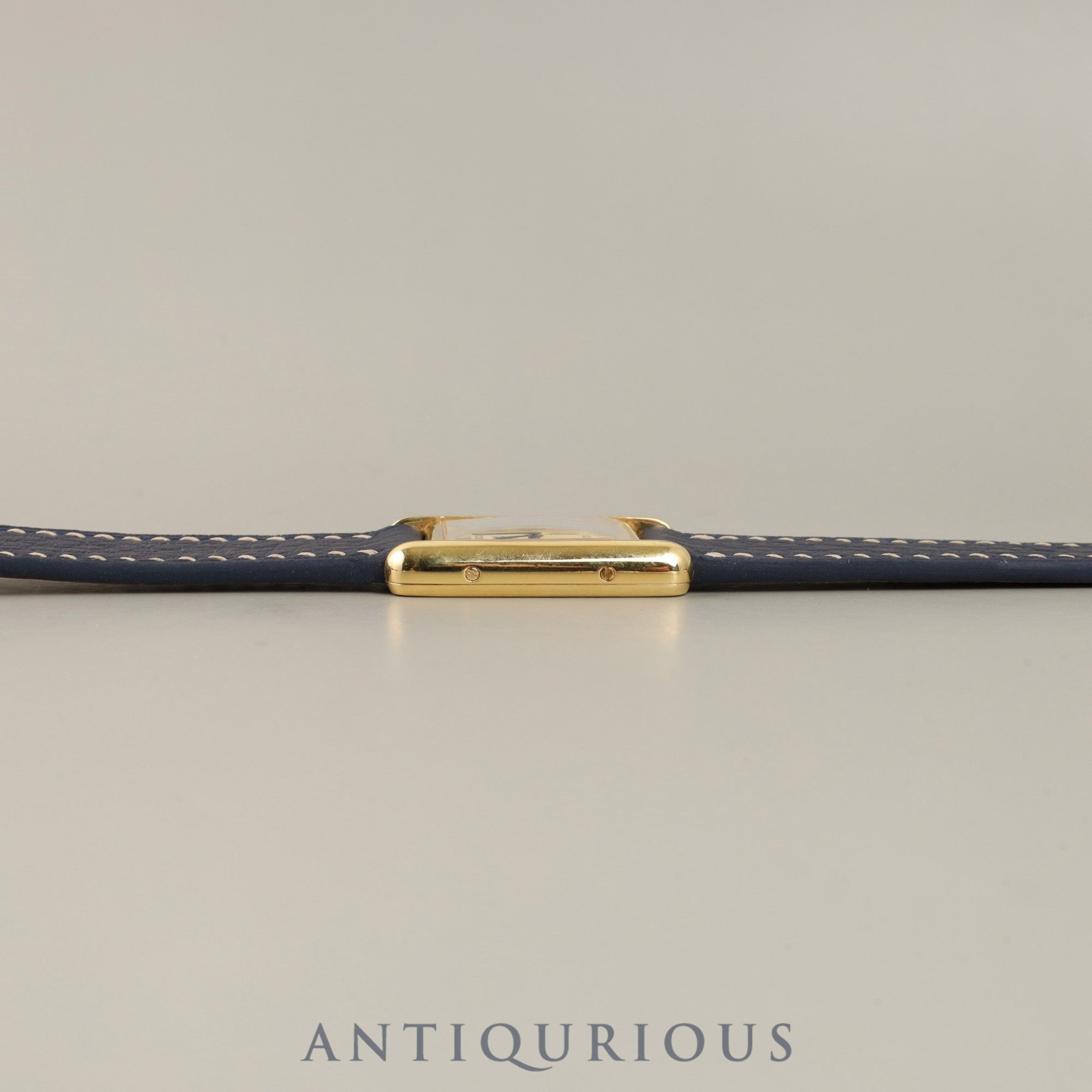 カルティエ マストタンク SM 5057001 クォーツ Cal.- SV925 革 純正尾錠(GP)アイボリーローマン文字盤 カルティエブティックにてコンプリートサービス(フルメンテナンス)済み 新品仕上げ済み