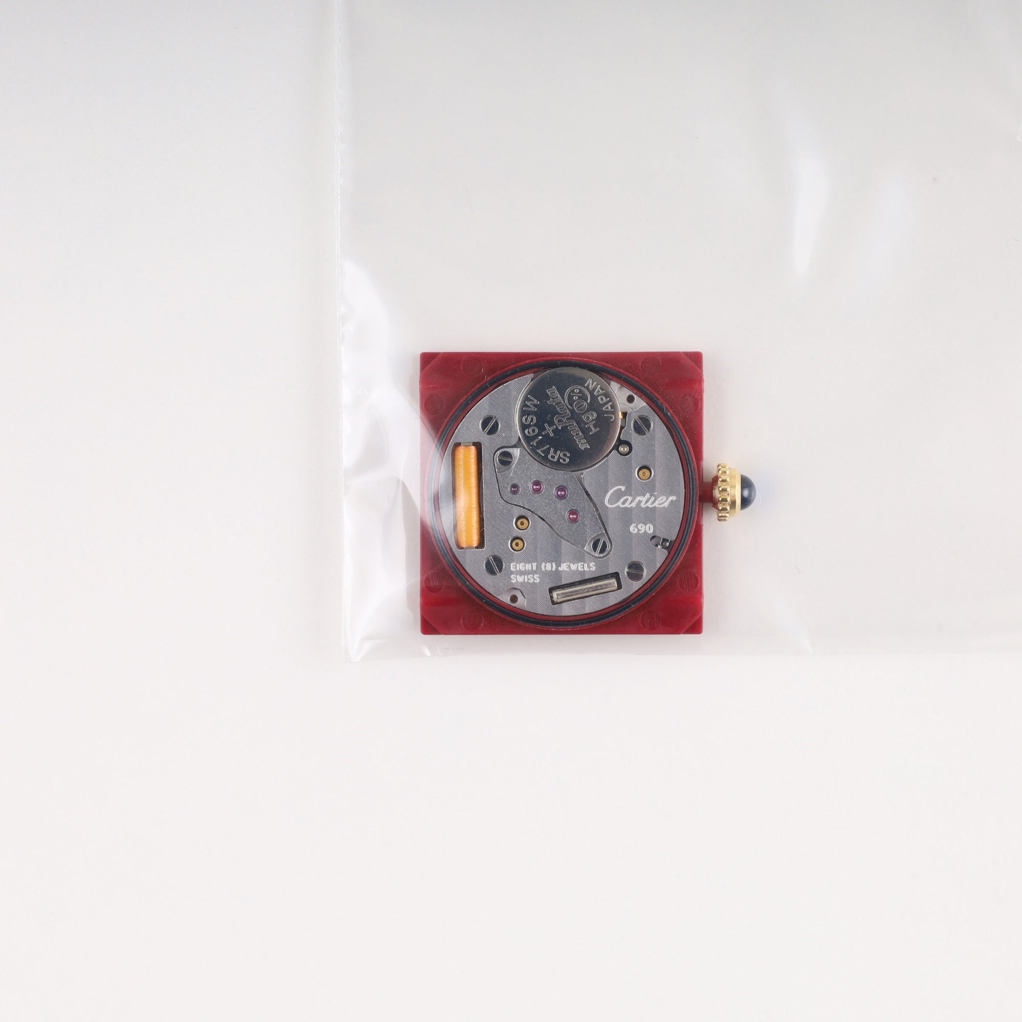 Cartier Must Tank LM 590005 Quartz Cal.690 SV925 Leather Genuine Buckle (GP) Flying Arabic CC Dial Box Booklet Warranty (1993) Overhauled and refinished to like new condition