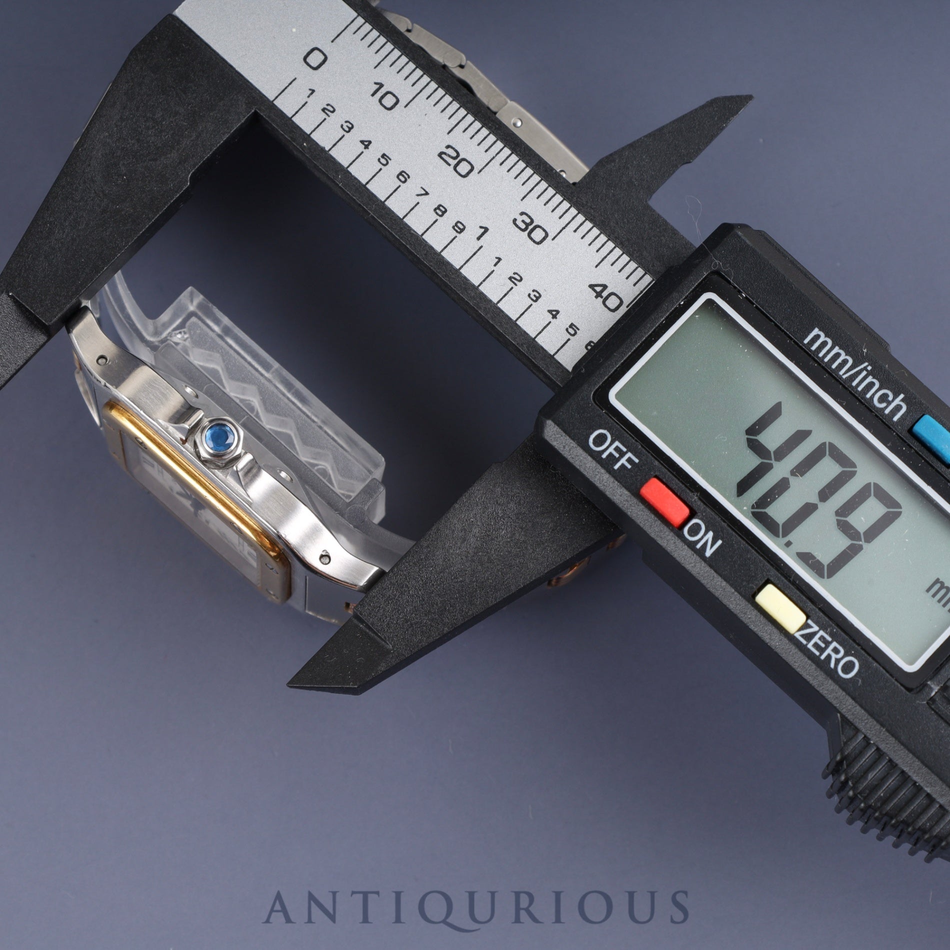 Cartier Santos Galbee LM 2961 Automatic SS/YG SS/YG Godron bracelet Ivory dial Overhauled