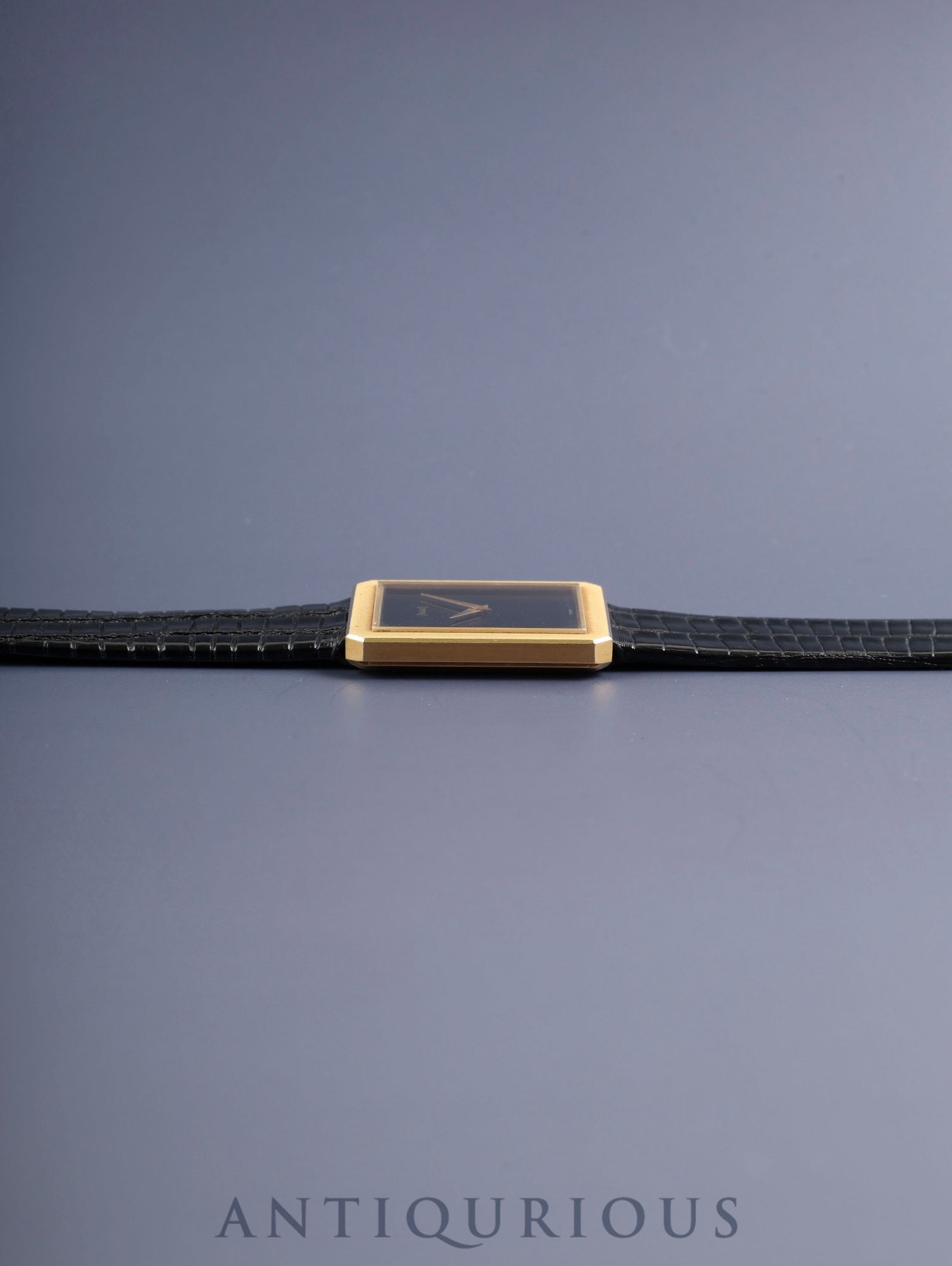 ピアジェ プロトコール 9154 手巻き Cal.9P 750YG 革 純正尾錠(750YG)ブラック文字盤 オーバーホール済み