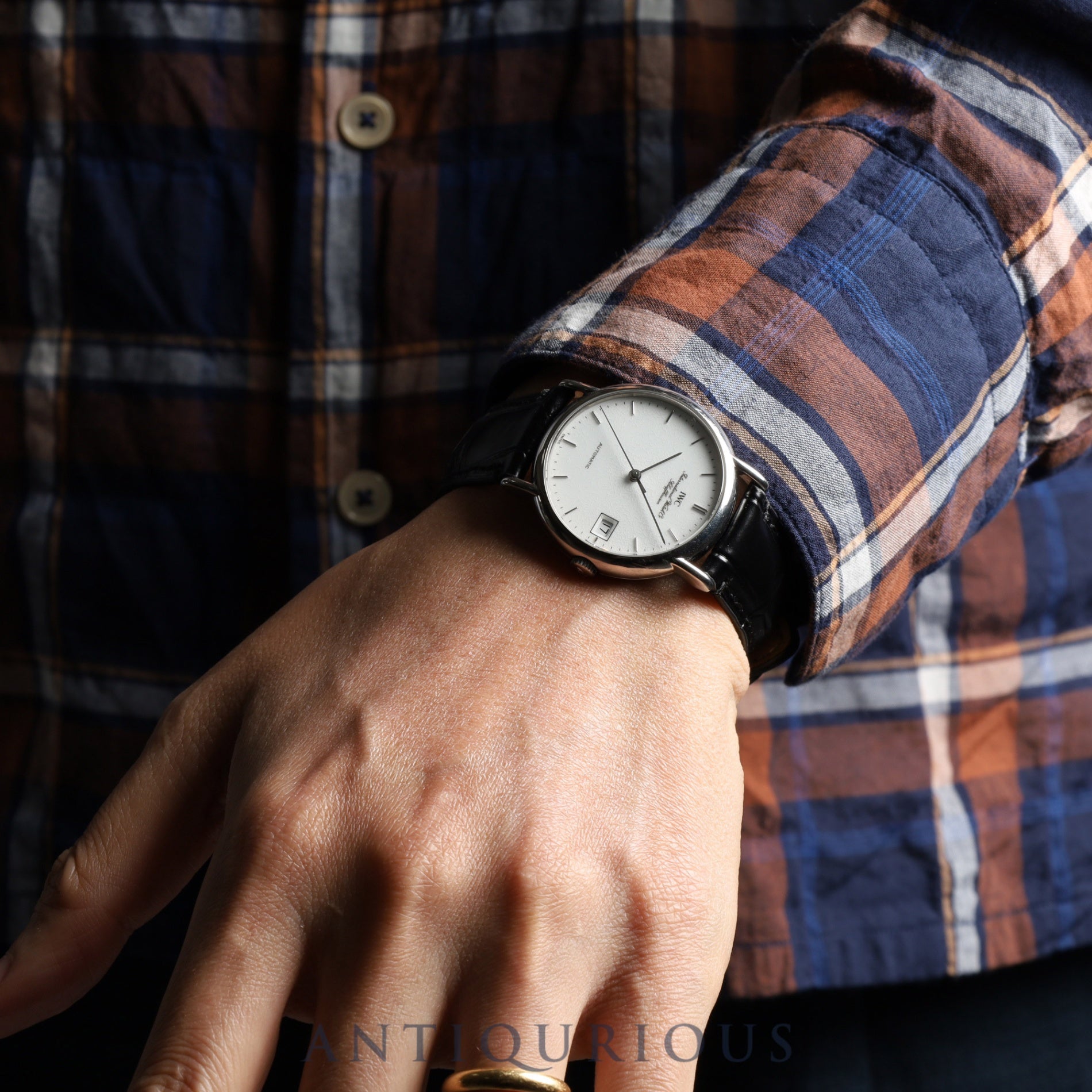 IWC Portofino IW351318 Automatic Cal.37521 SS Leather Genuine Buckle (SS) White Dial Overhauled