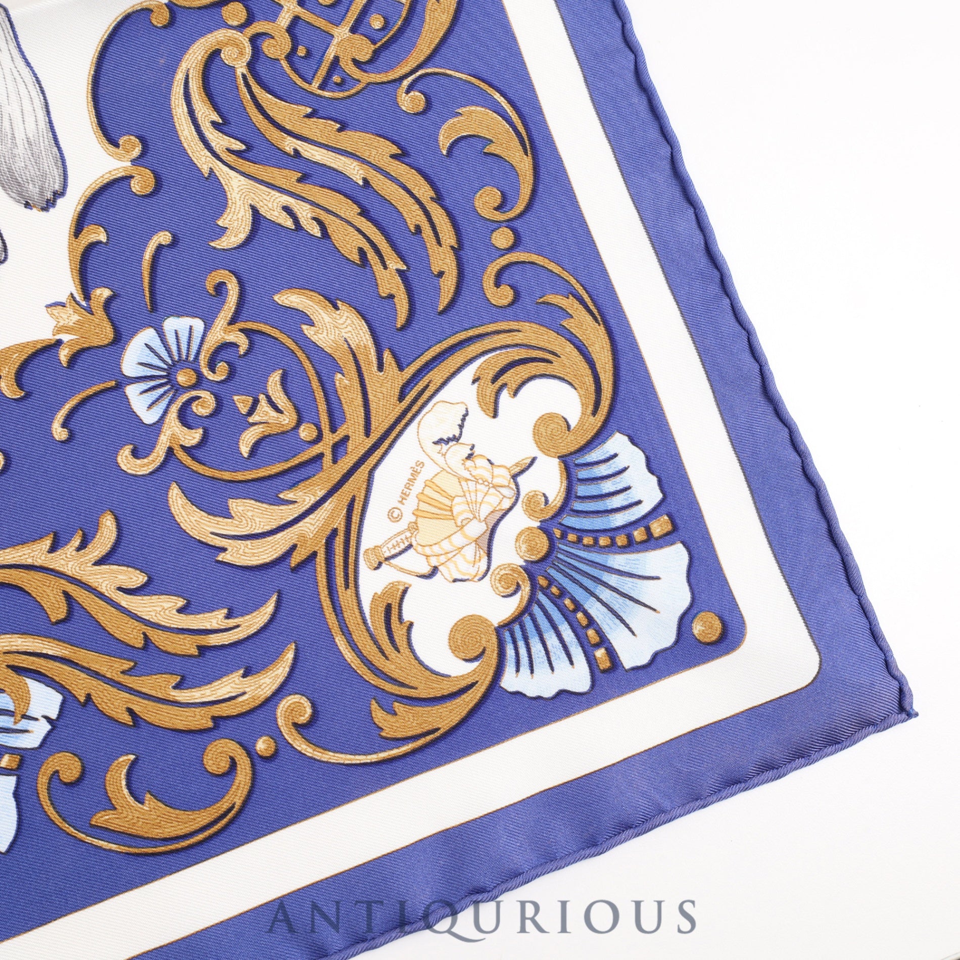 エルメス スカーフ カレ45 トルコの馬 SILK100%