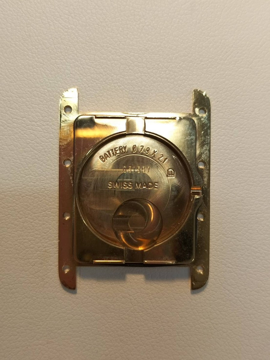 カルティエ マストタンク GM(XL) W1017454 / 2413 クォーツ Cal.687 SV925 革 純正尾錠(GP)アイボリーローマン文字盤 箱 冊子 仮保証書 (2002年) オーバーホール済み