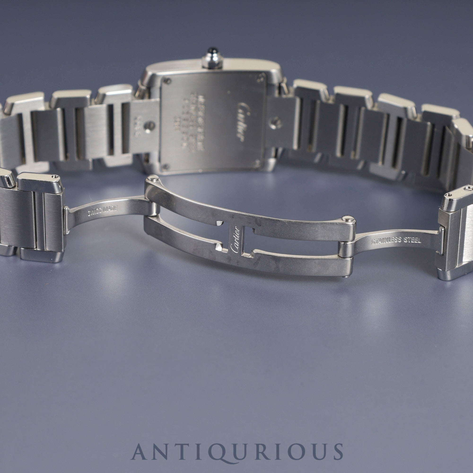Cartier Tank Francaise SM W51008Q3 Quartz Cal.057 SS SS White Roman Dial Box Booklet Warranty (2006) Overhauled