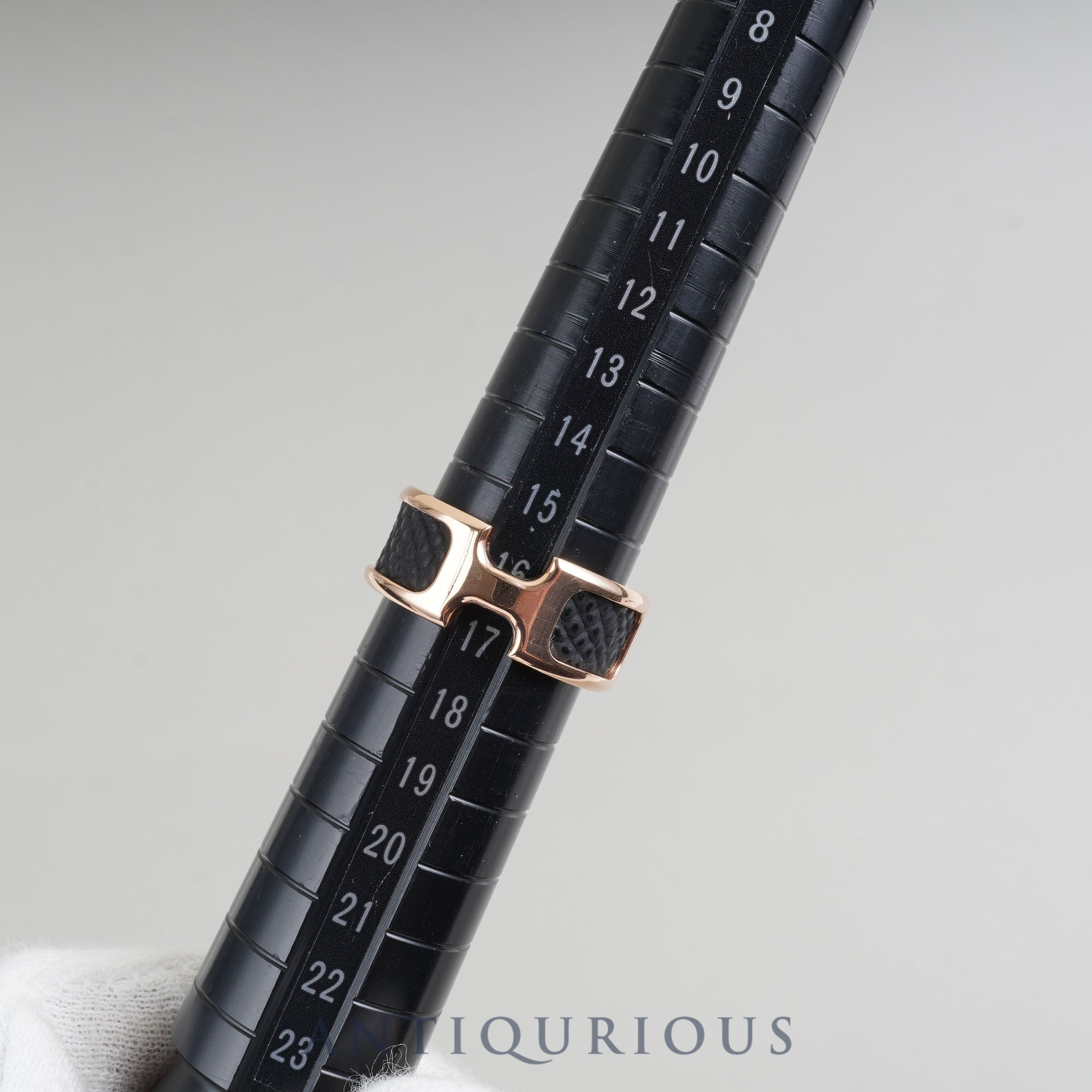 エルメス リング オランプ GP/レザー M 16.5号
