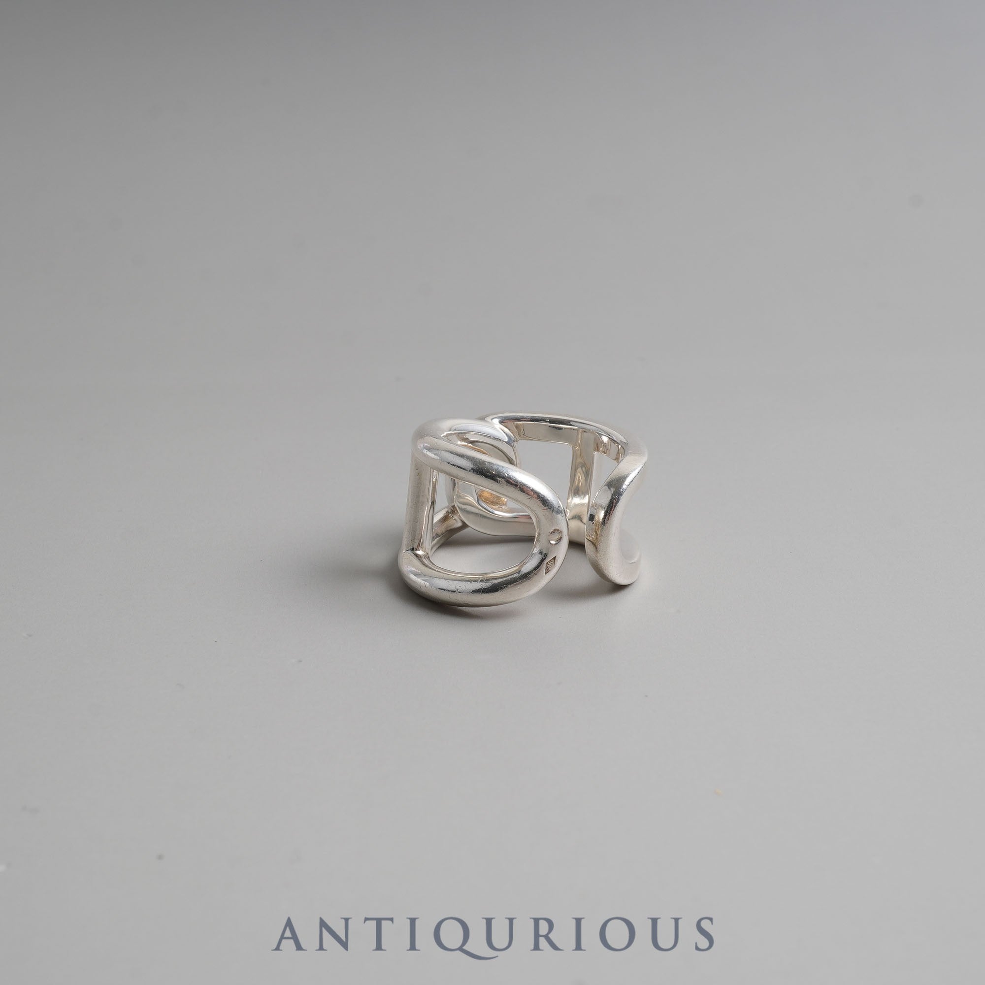 Hermes Ring Chaine d'Ancre Cyther SV925 51 Size 10.5