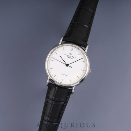 IWC Portofino IW351403 Automatic Caliber C37521 Stainless Steel Leather Movement with Aftermarket Stainless Steel Buckle, White Dial, Overhauled