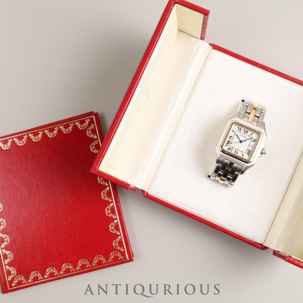 Cartier Panthere LM W25027B5 / 187957 Quartz SS/YG SS/YG Ivory Roman dial Box and booklet Complete Cartier boutique service completed