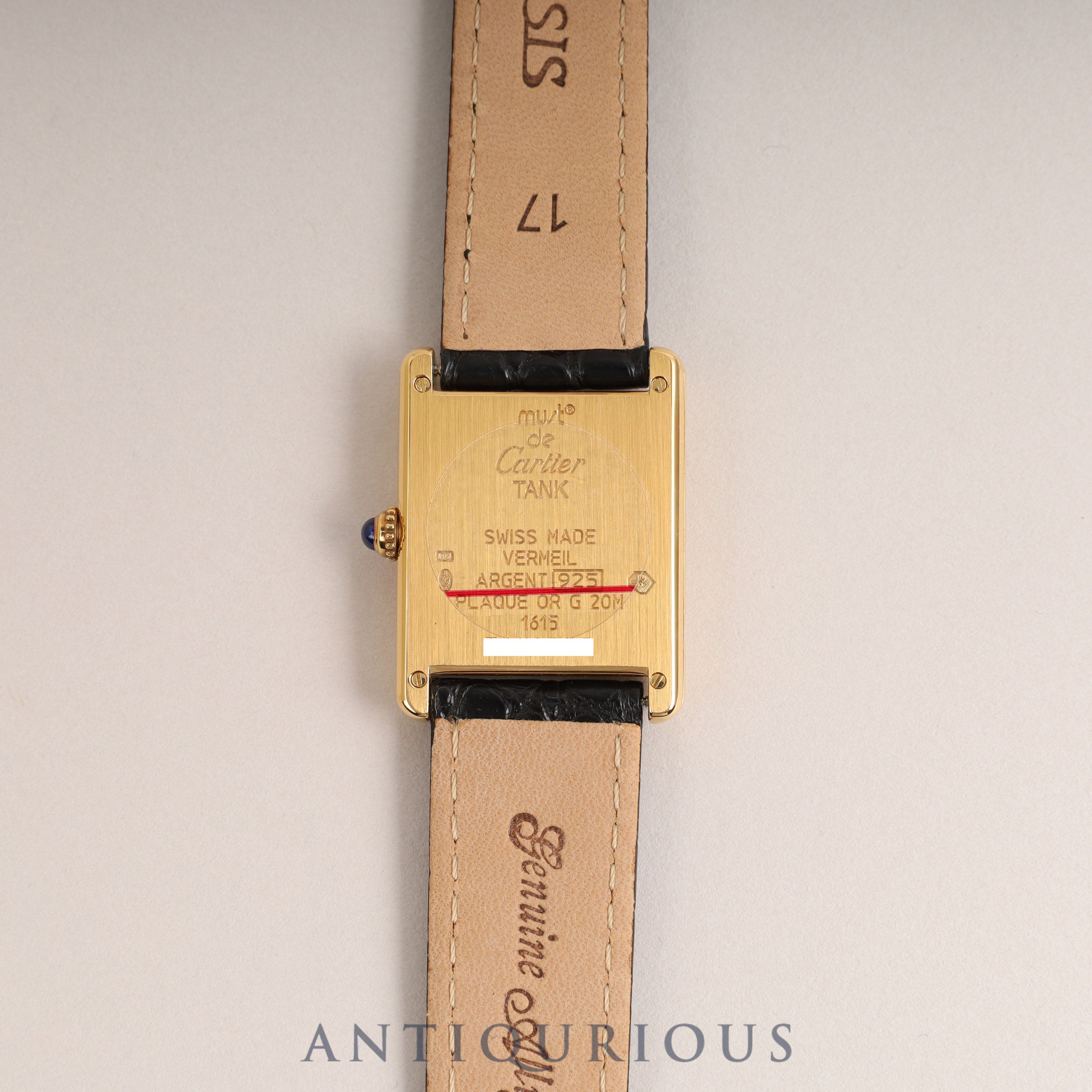 Cartier Must Tank LM QZ Opalan Dial 1615 Newly Finished