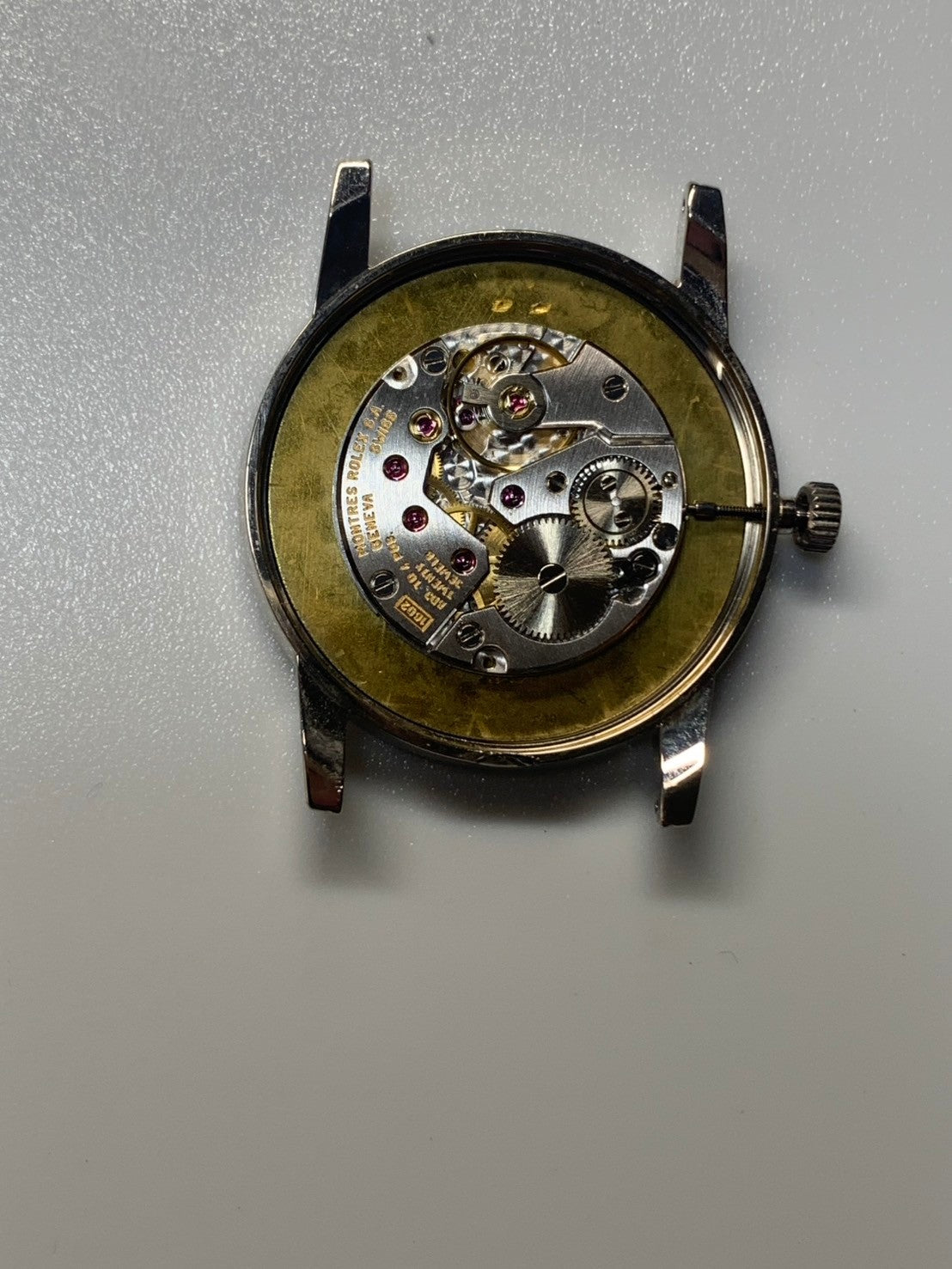 ロレックス チェリーニ 5116/9 手巻き Cal.1602 革 750WG 純正ピンバックル(750WG) ブラック文字盤 K番台(2001年)箱 冊子 保証書 オーバーホール済み