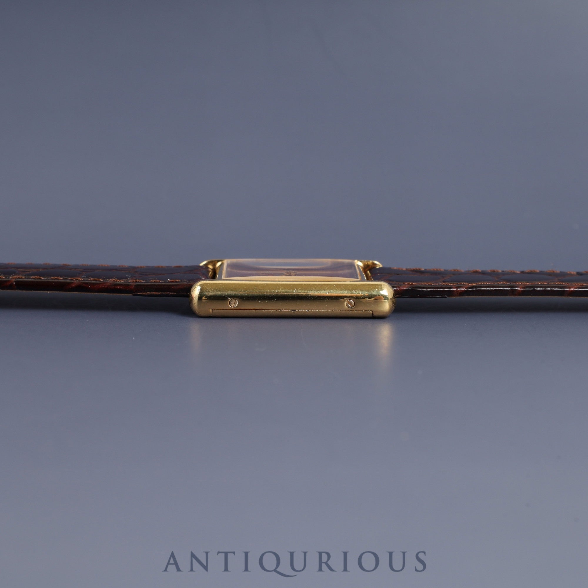 Cartier Must Tank LM Manual winding SV925 Leather Genuine buckle (GP) Garnet dial Bordeaux dial Overhauled New finish