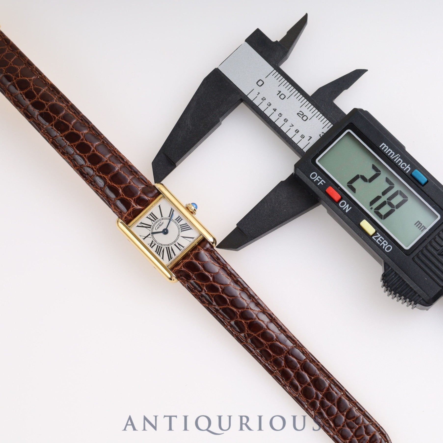 Cartier Must Tank SM QZ W1005554 / 5057001 SV925 Genuine Buckle (GP) Opalan Dial Cartier Boutique Complete Service
