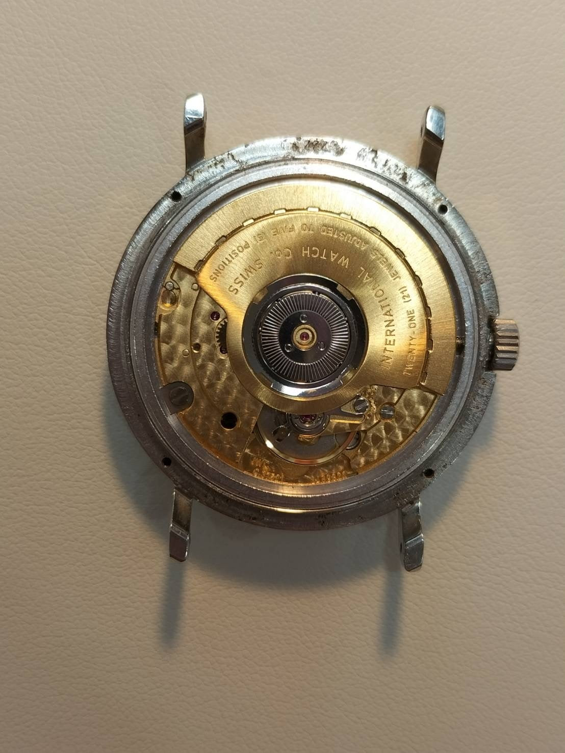 IWC ポートフィノ IW351403 自動巻き SS 革 社外尾錠(SS)ホワイト文字盤 オーバーホール済み アイダブリュシー