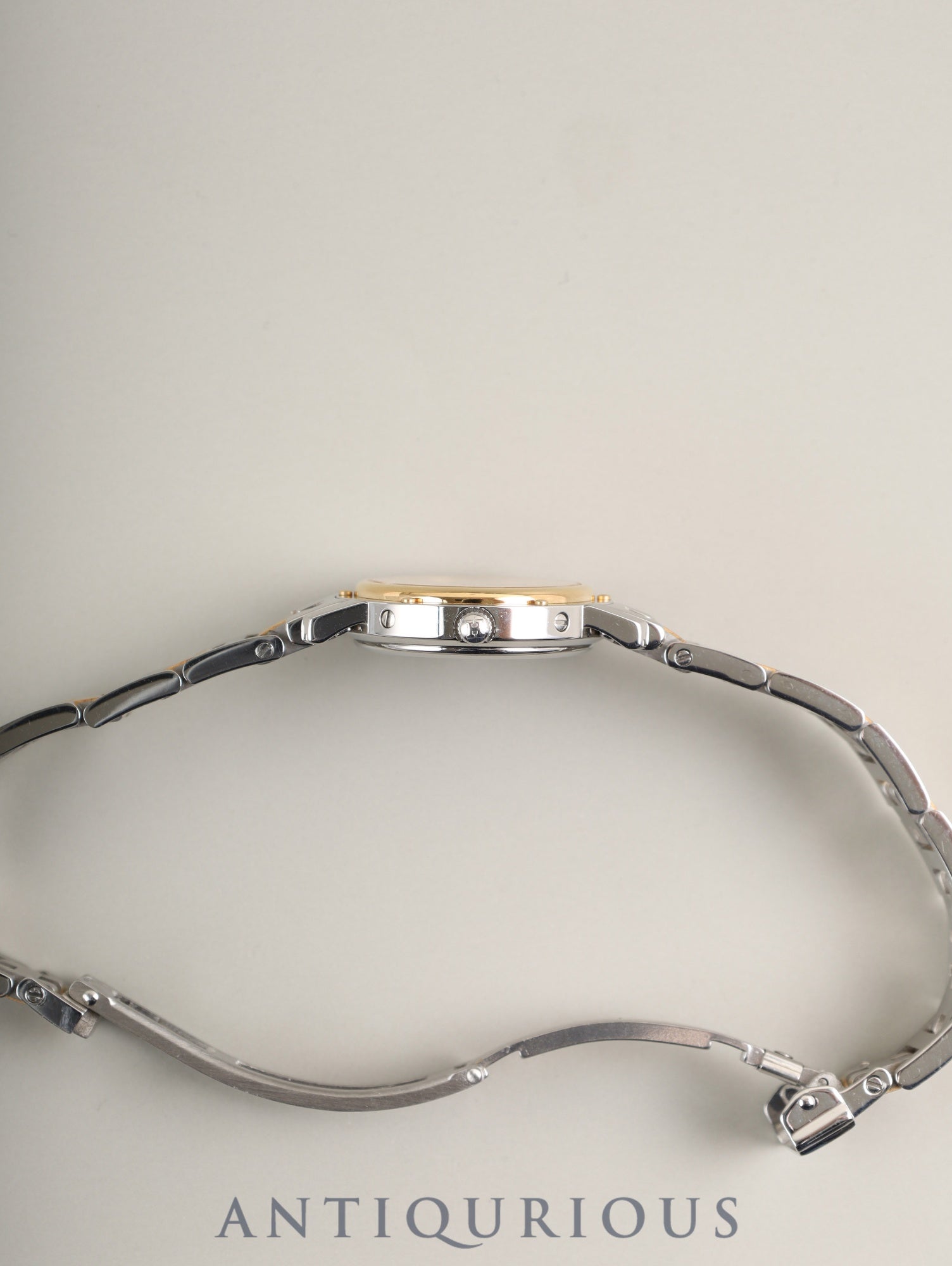 Hermès Clipper CL4.220 Quartz Cal.- SS/GP SS/GP Ivory Dial Box Warranty (1998) Overhauled