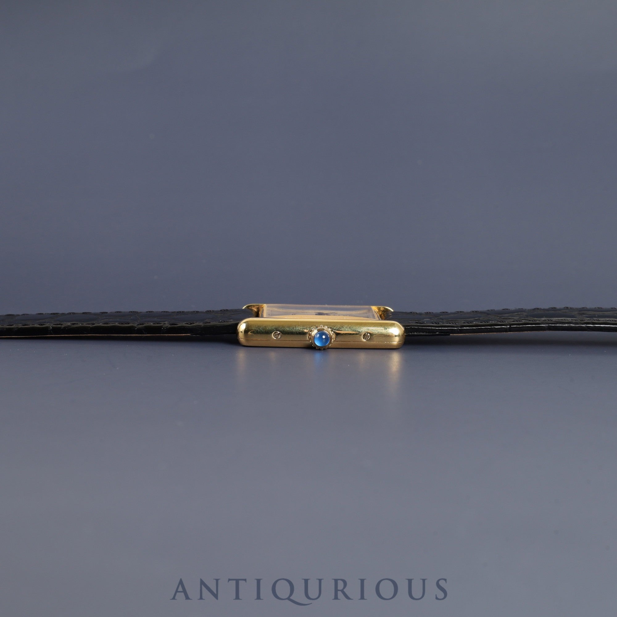 カルティエ マストタンク LM 590005 クォーツ Cal.90 SV925 革 純正尾錠(GP)オパラン文字盤 1982年頃~1995年頃 オーバーホール済み