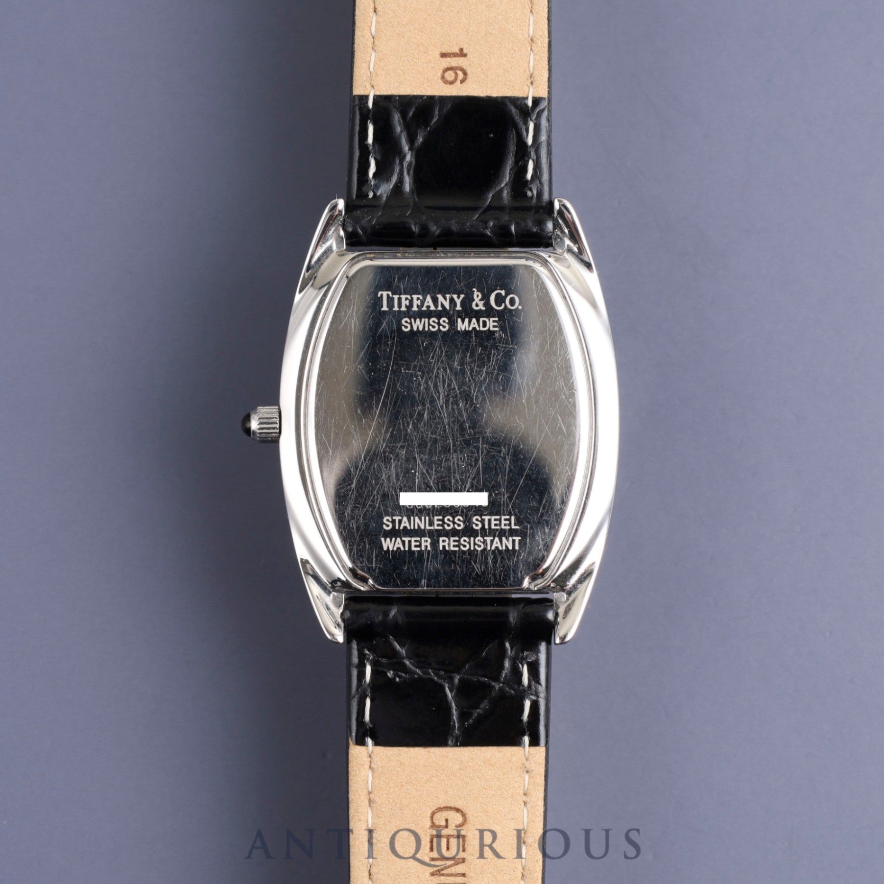 ティファニー クラシックトノー スモールセコンド 515.1016 クォーツ Cal.980.163 SS 革 純正尾錠(SS)ホワイト文字盤 オーバーホール済み