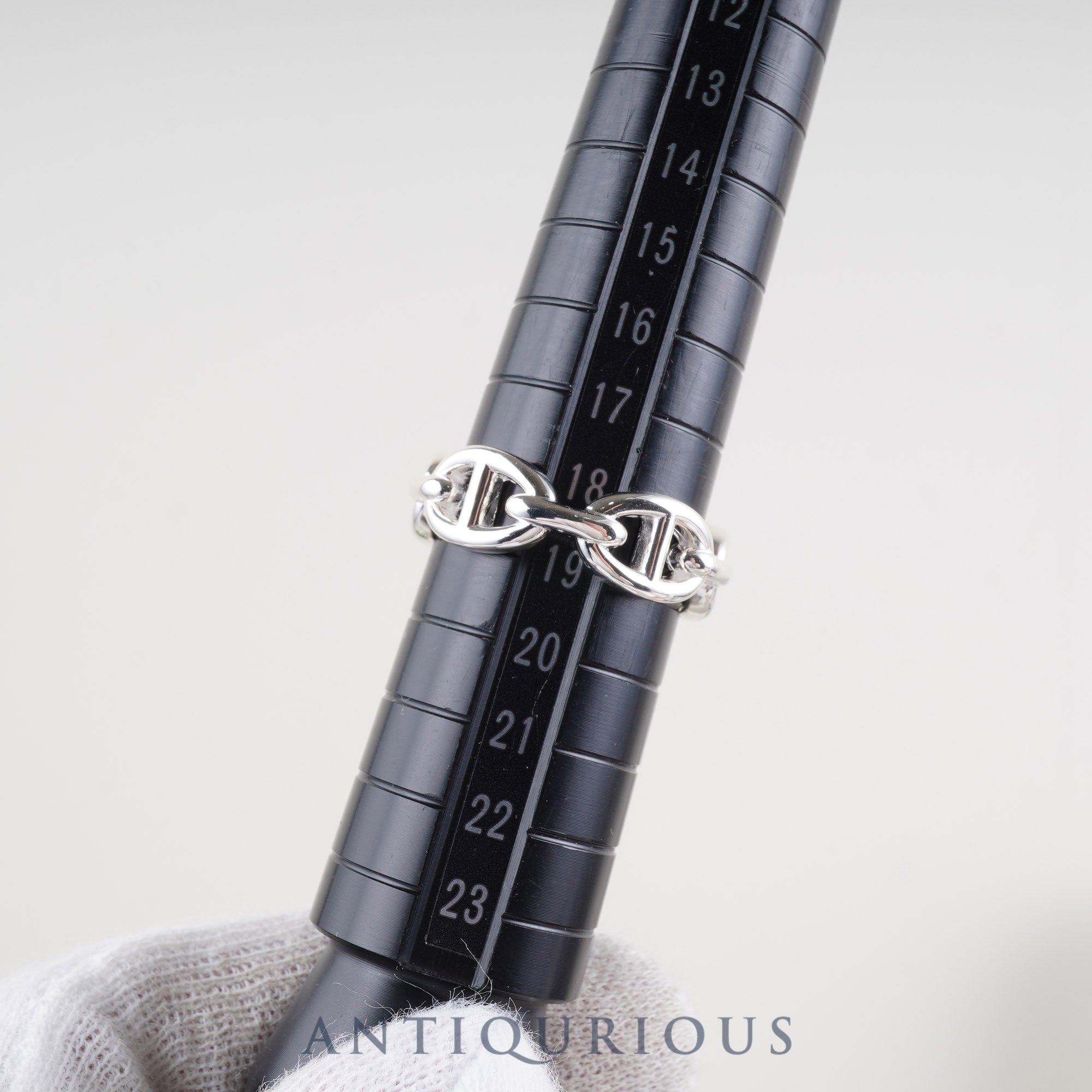 エルメス リング シェーヌダンクル アンシェネ SV925 #59 箱 保証書(2025年3月)24年刻