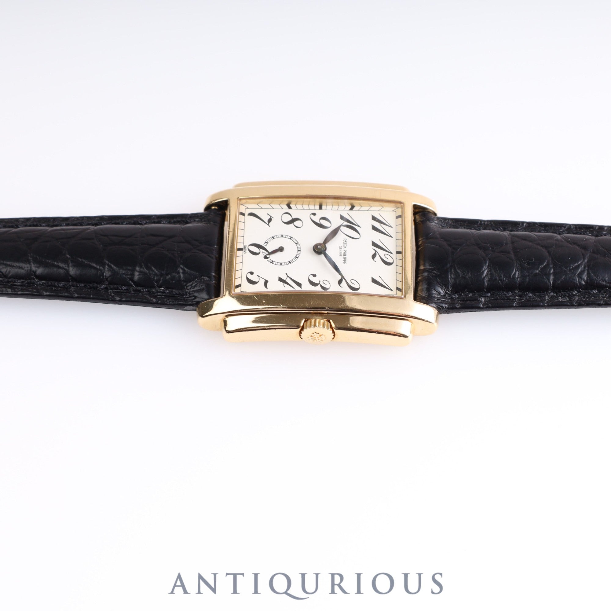 Patek Philippe Gondolo 5024J Manual winding Cal.215 YG Leather White Arabic dial Box Warranty (1995) Booklet
