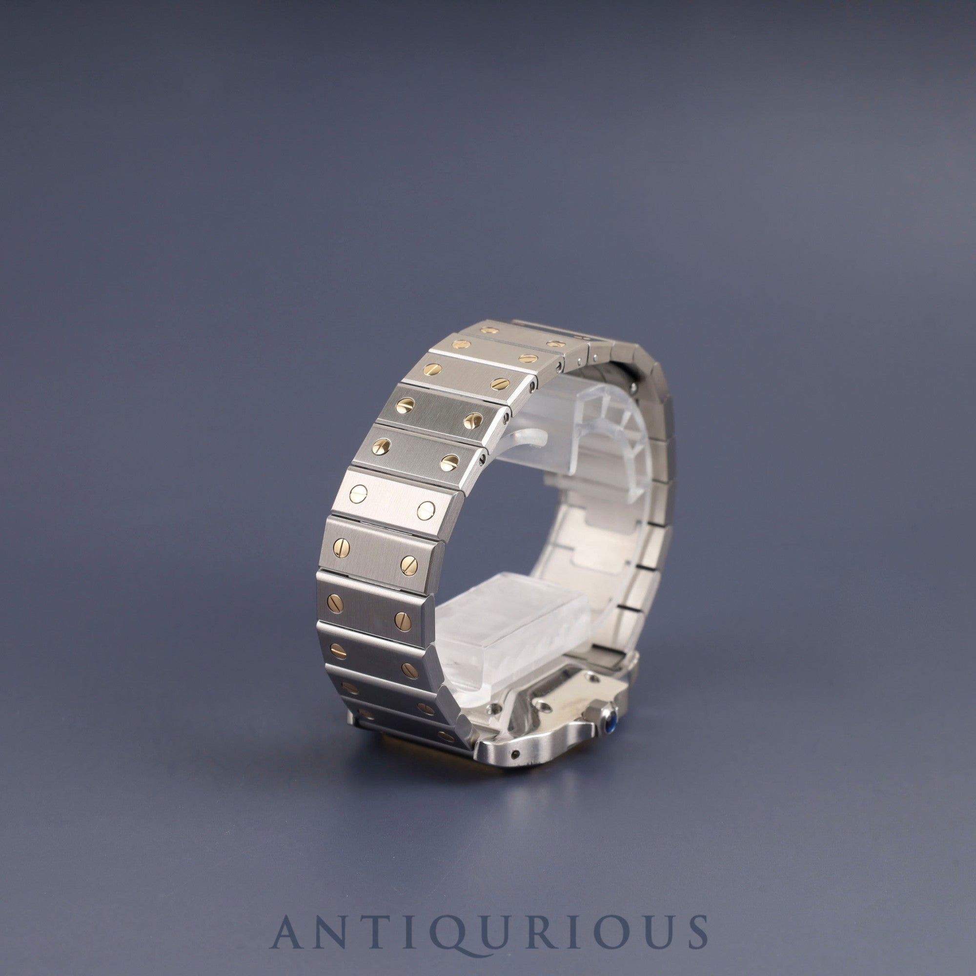 カルティエ サントス ガルベ LM 81036283 / 1172961 自動巻き SS/YG SS/YG ホワイトローマン文字盤 カルティエブティックにてコンプリートサービス済み 新品ブレス交換済み