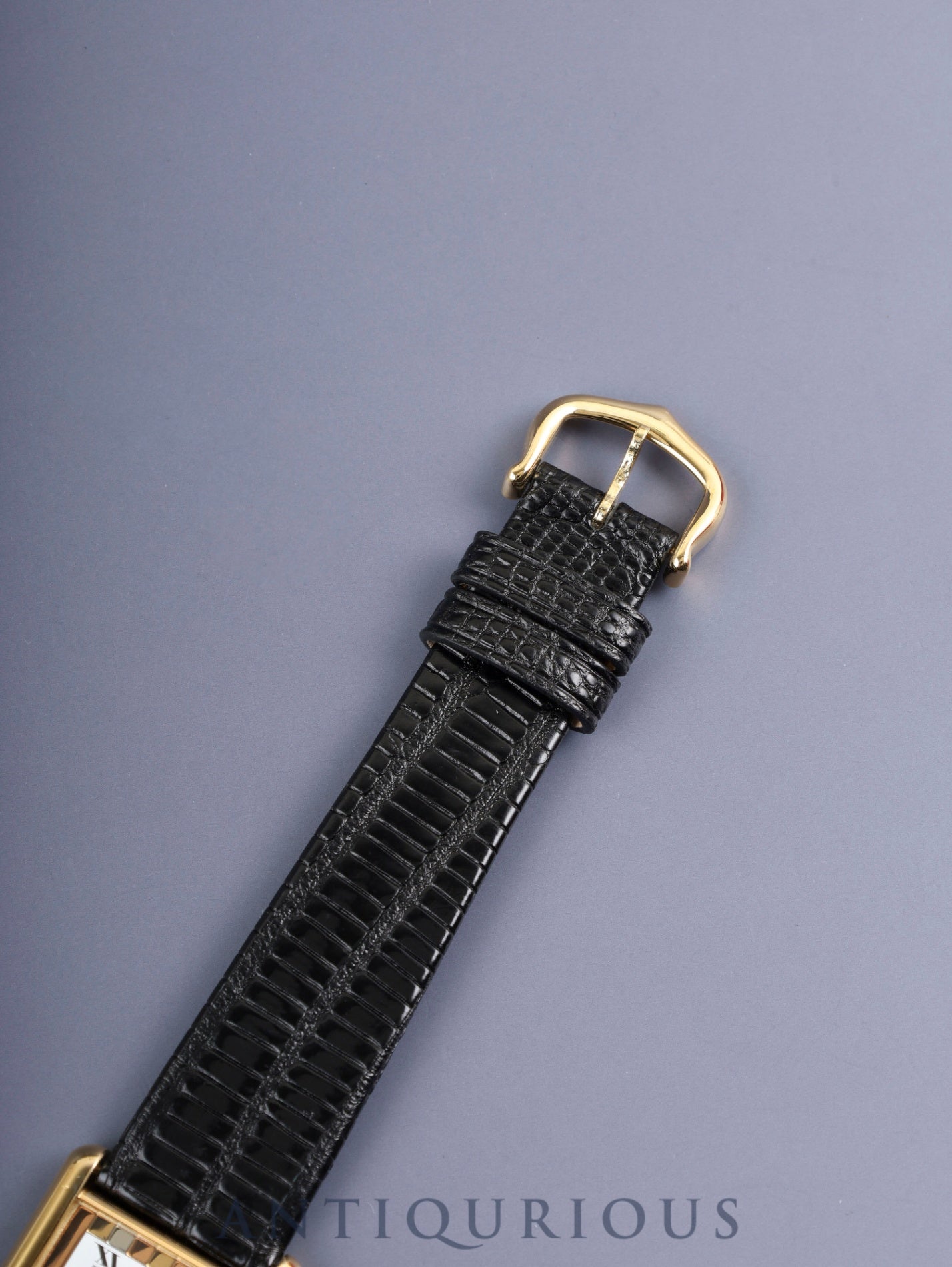 カルティエ マストタンク LM 6 81006 クォーツ SV925 革 純正ピンバックル(GP)フロントトリニティ文字盤(SWISS表記)箱 冊子 保証書(1995年)カルティエブティックにてコンプリートサービス済み