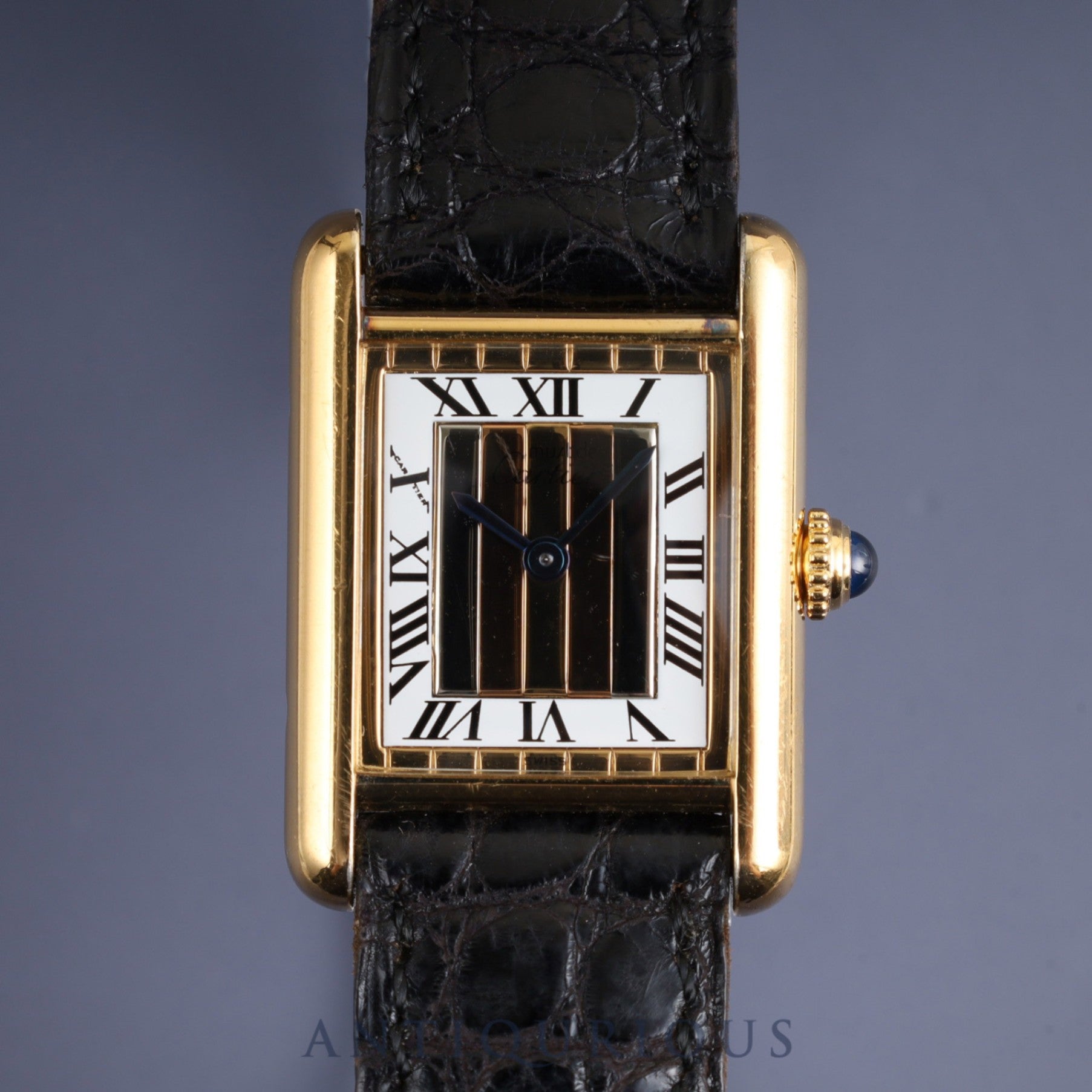 Cartier Must Tank SM 5057001 Quartz Cal.057 SV925 Genuine leather strap Genuine buckle (GP) Front Trinity dial Warranty card (no date) Overhauled