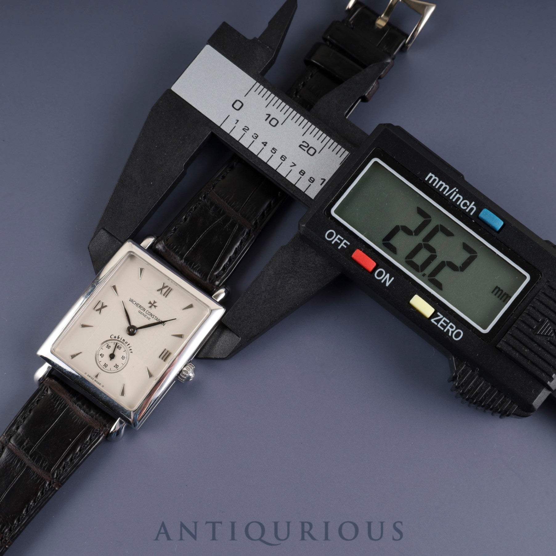 ヴァシュロン・コンスタンタン キャビノチェ 91001/000G-7 手巻き Cal.1017 750 純正革ベルト 純正尾錠(750) ホワイト文字盤 箱 ケース 冊子 保証書(1996年) オーバーホール済み