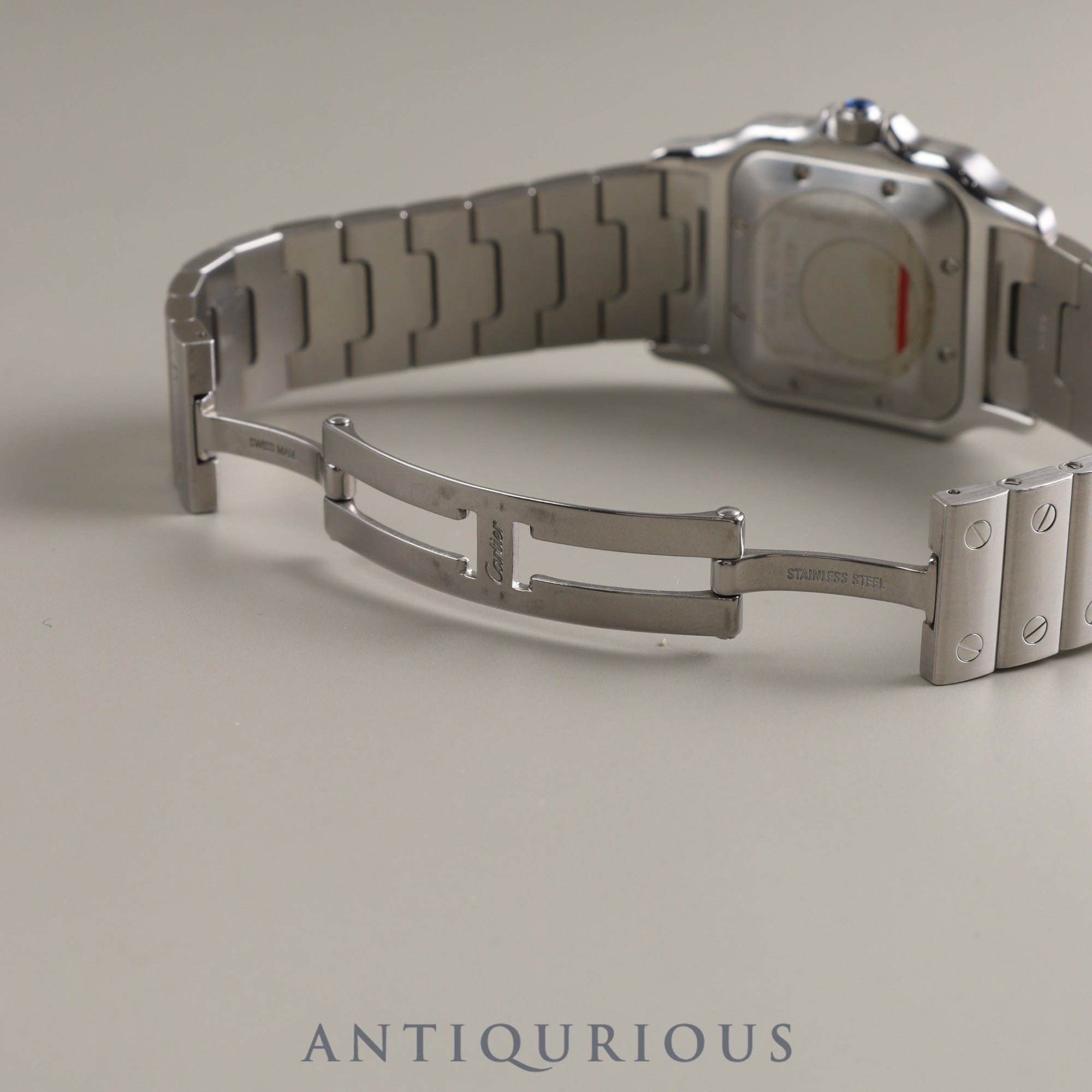 Cartier Santos Galbee LM 2319 Automatic SS SS Silver Guilloche Dial