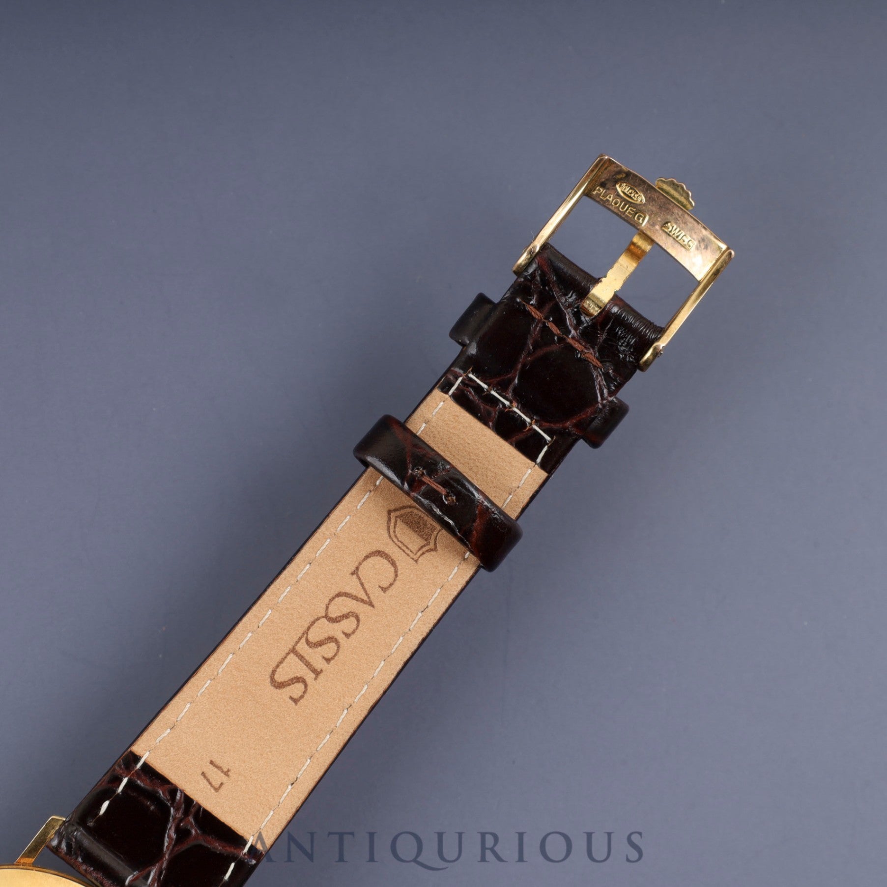 Rolex Cellini 4112 Manual Winding Cal. 1601 750 Leather Strap Genuine Buckle (GP) Gold Dial 43 Series (1975) Warranty (1984) Overhauled