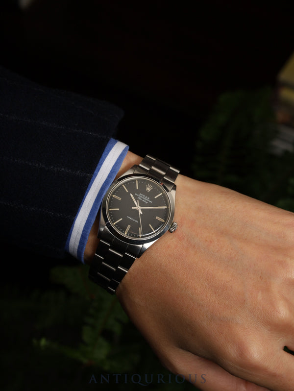 Rolex Air-King 5500 Automatic Caliber 1520 Stainless Steel Black Dial No. 27 (1969) Overhauled