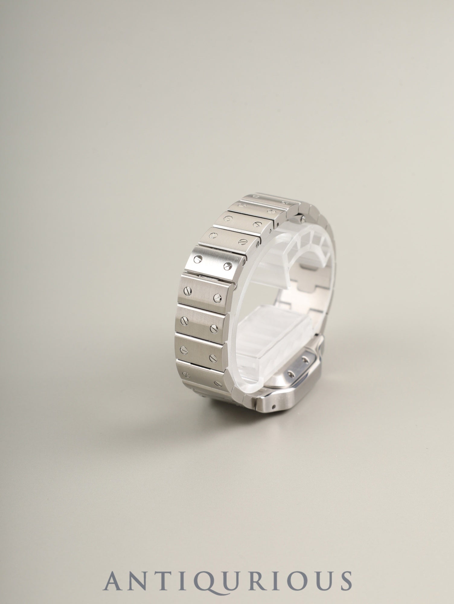 カルティエ サントス ガルベ SM W20054D6 / 2423 自動巻き Cal.ETA2671 SS SS シルバーギョーシェ文字盤 箱 冊子 保証書(2005年) オーバーホール済み